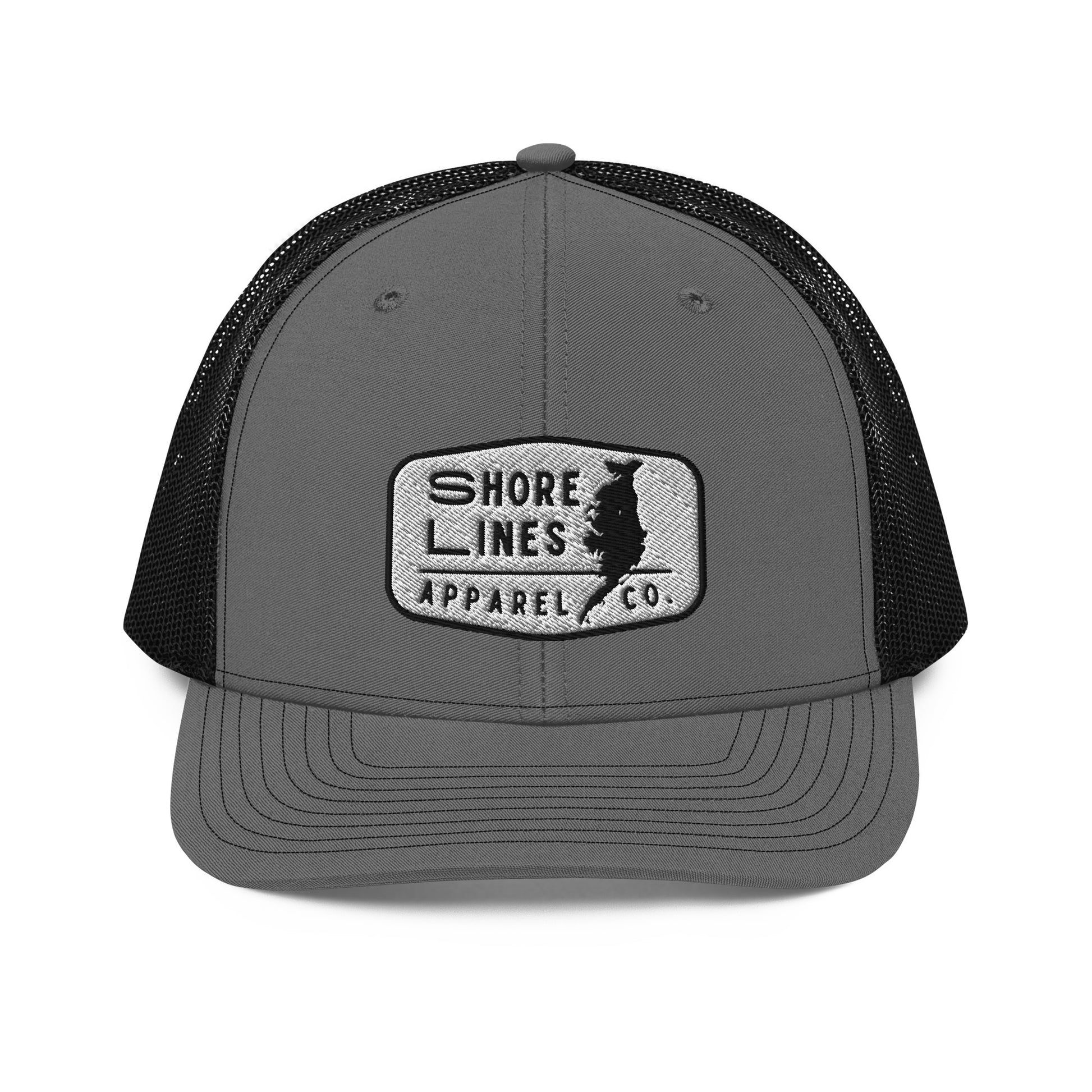 Shore Lines Patch | Hat-black-Shore Lines Apparel Co.