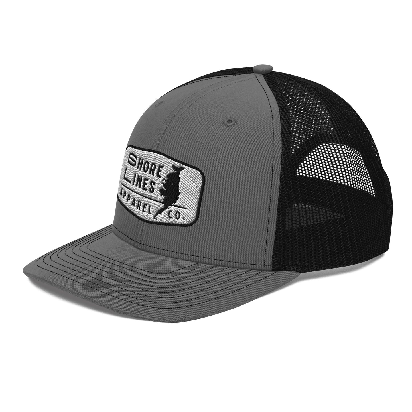 Shore Lines Patch | Hat-black-Shore Lines Apparel Co.