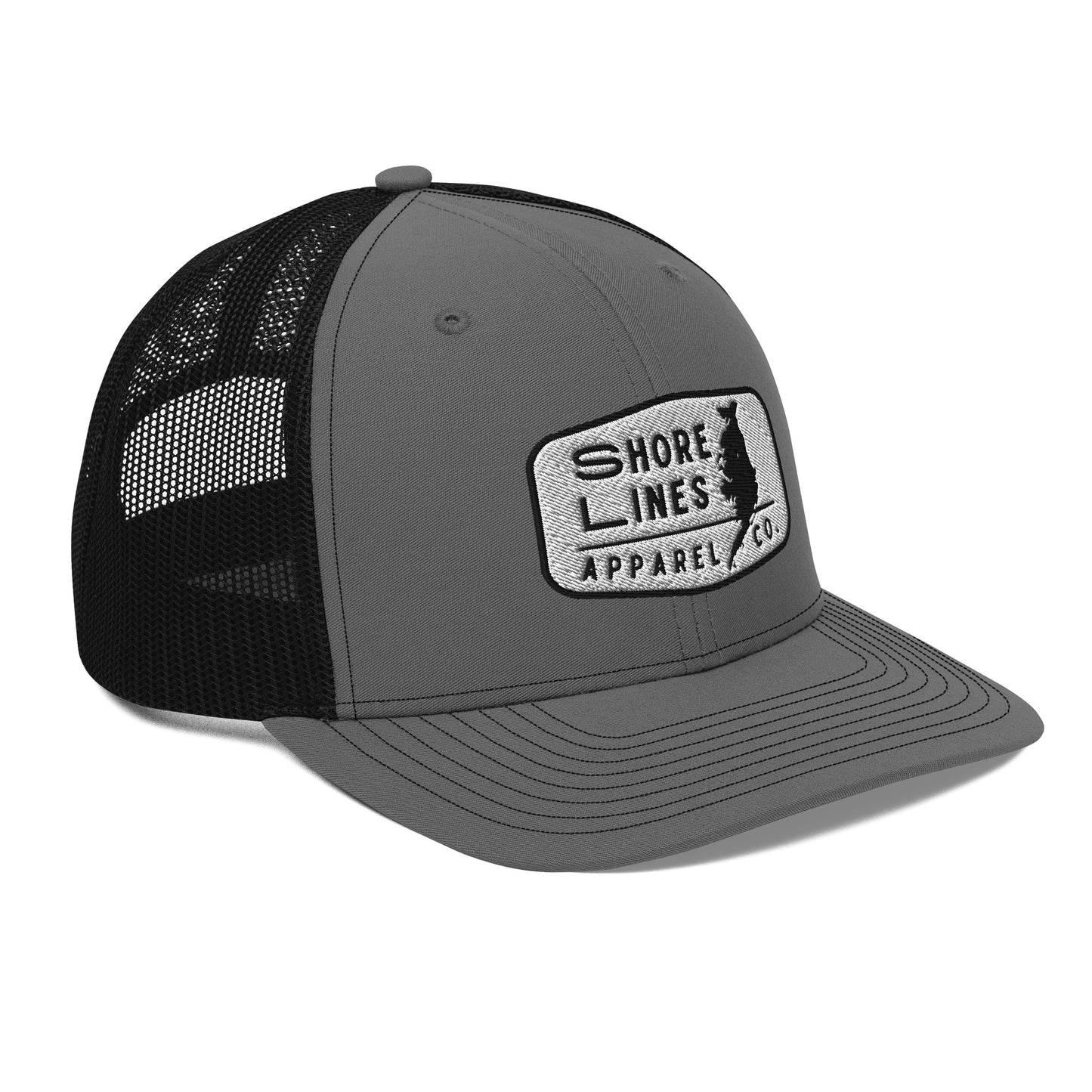 Shore Lines Patch | Hat-black-Shore Lines Apparel Co.