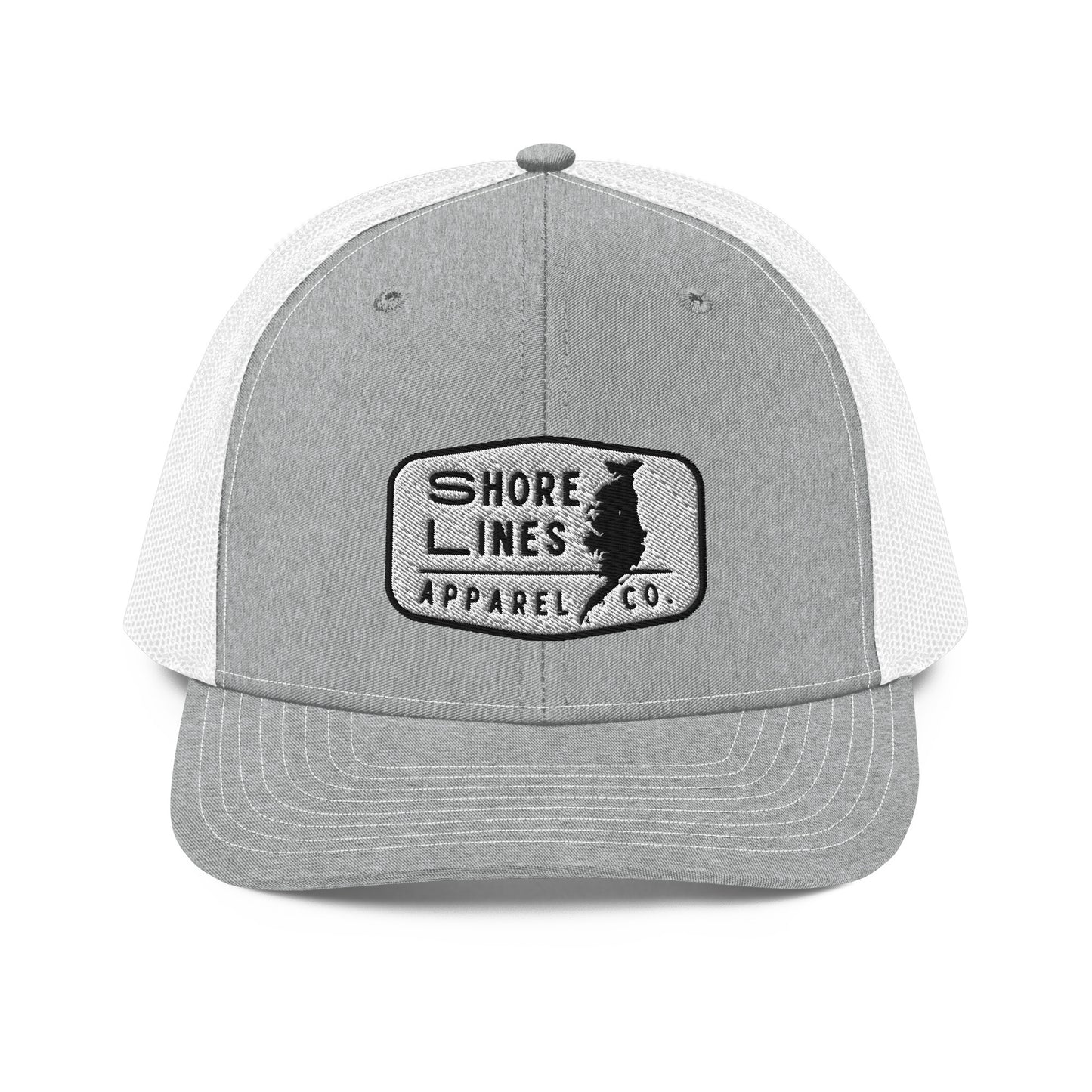 Shore Lines Patch | Hat-gray-Shore Lines Apparel Co.