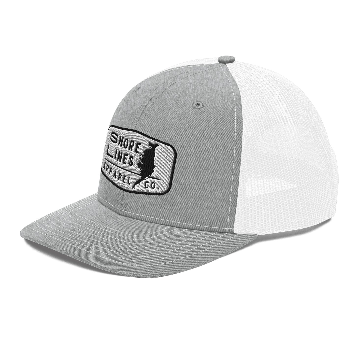 Shore Lines Patch | Hat-gray-Shore Lines Apparel Co.