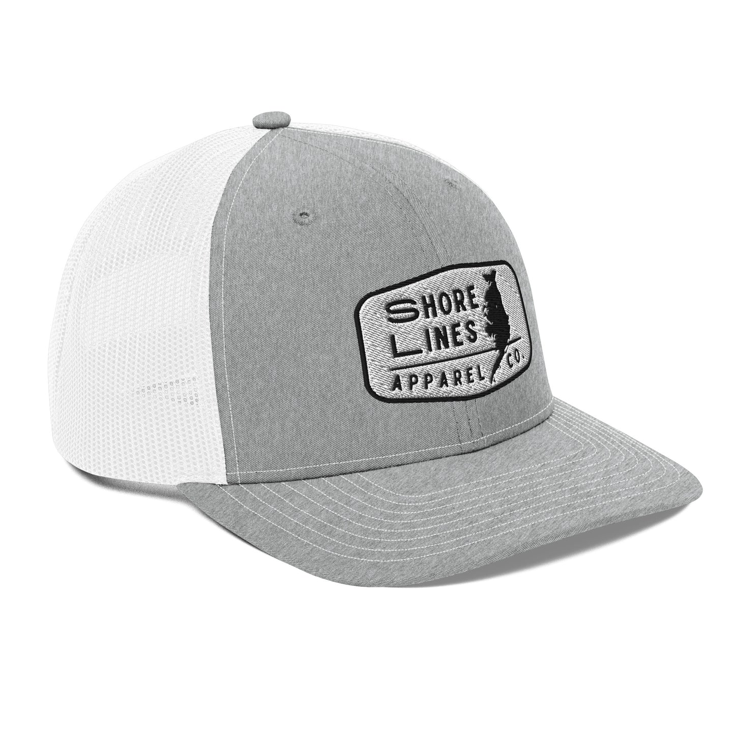 Shore Lines Patch | Hat-gray-Shore Lines Apparel Co.