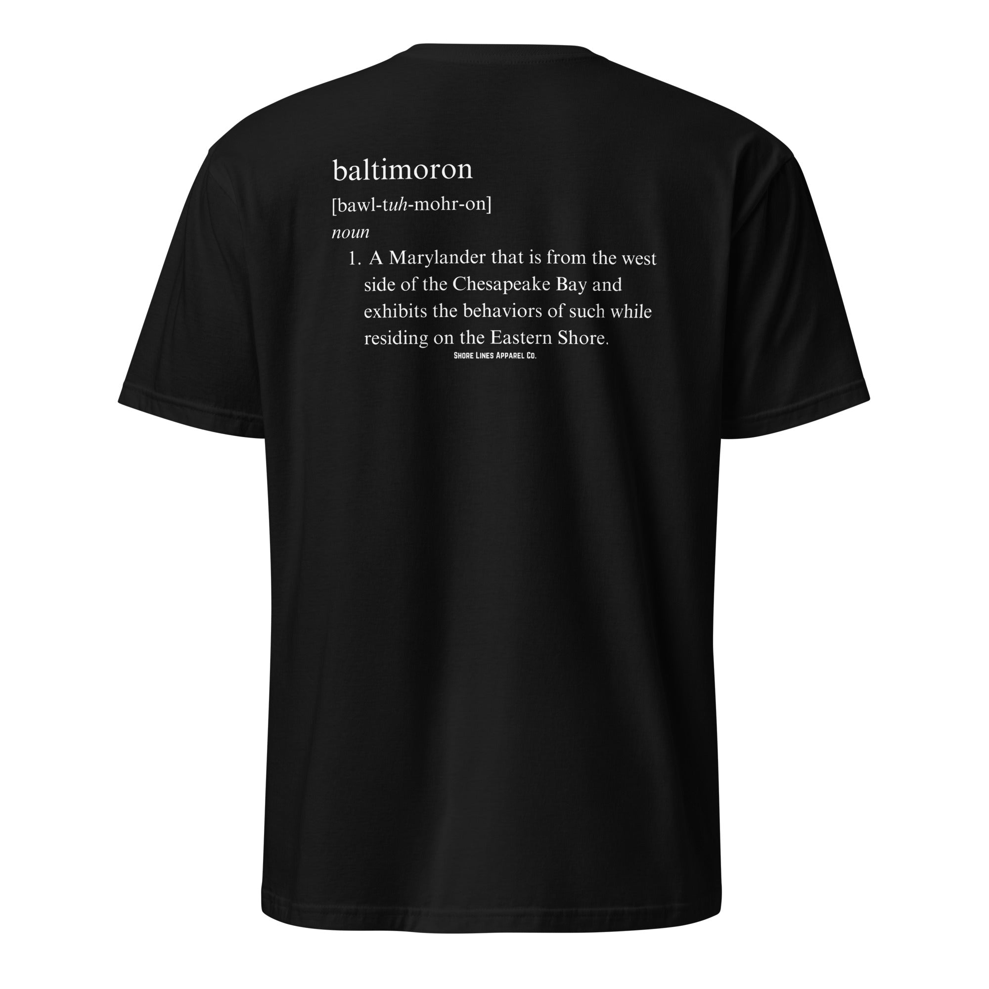 Baltimoron | Short Sleeve-black-Shore Lines Apparel Co.