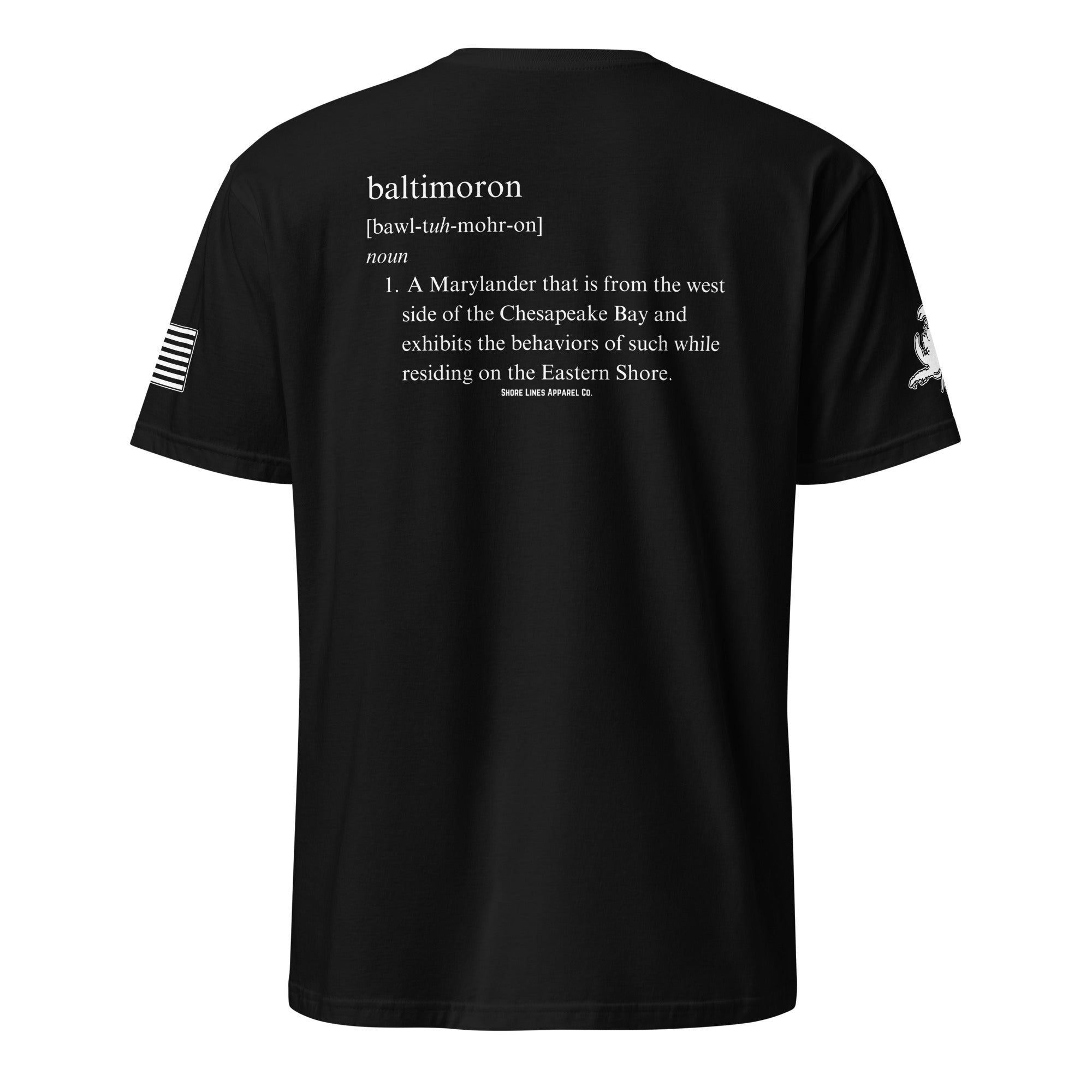 Baltimoron | Short Sleeve P-black-Shore Lines Apparel Co.