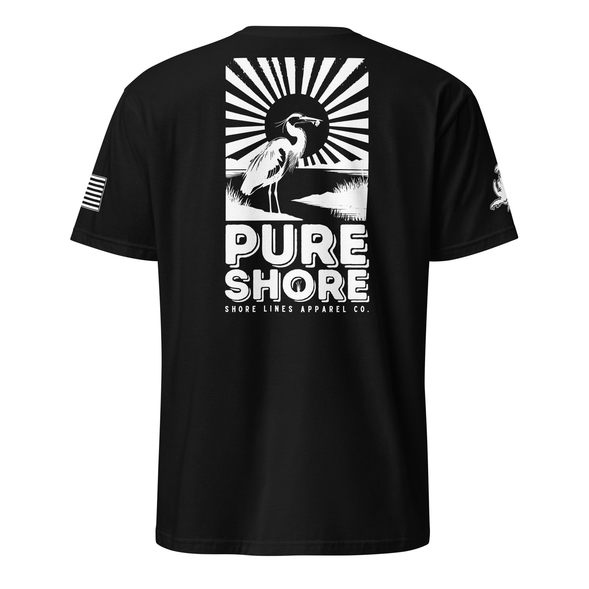 Pure Shore | Short Sleeve P-black-Shore Lines Apparel Co.