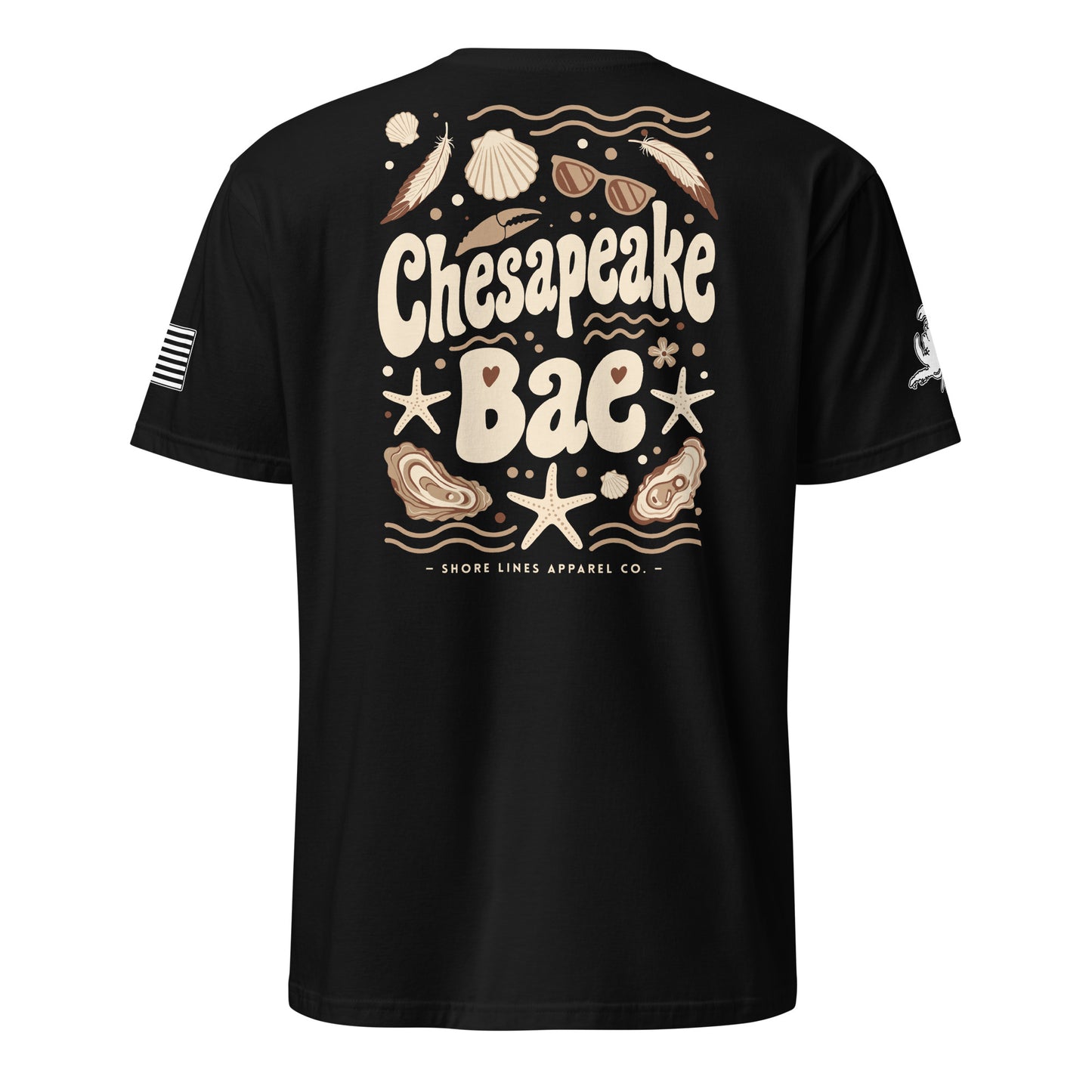 Chesapeake Bae | Short Sleeve P-black-Shore Lines Apparel Co.™