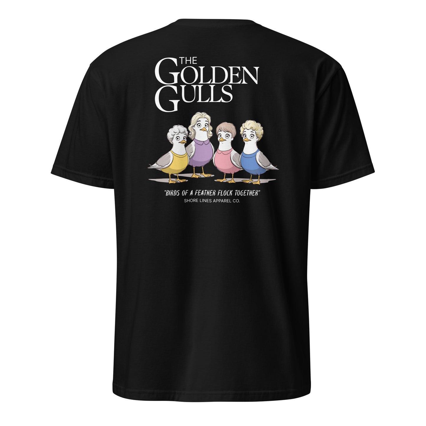 The Golden Gulls | Short Sleeve-black-Shore Lines Apparel Co.™