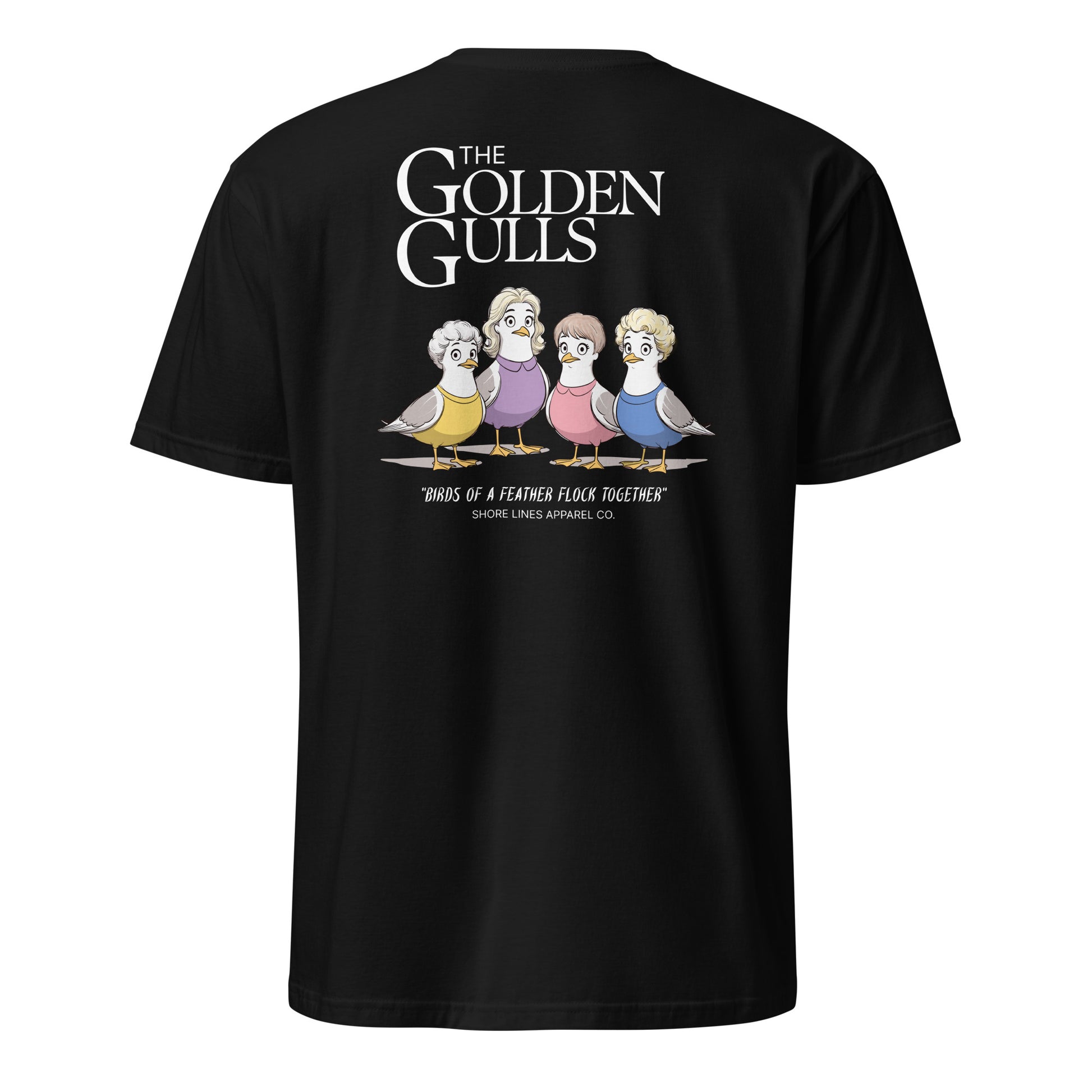 The Golden Gulls | Short Sleeve-black-Shore Lines Apparel Co.™