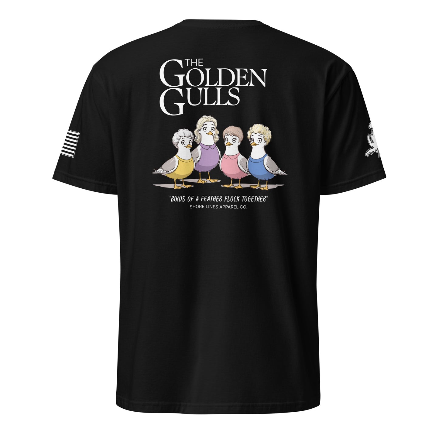 The Golden Gulls | Short Sleeve P-black-Shore Lines Apparel Co.™