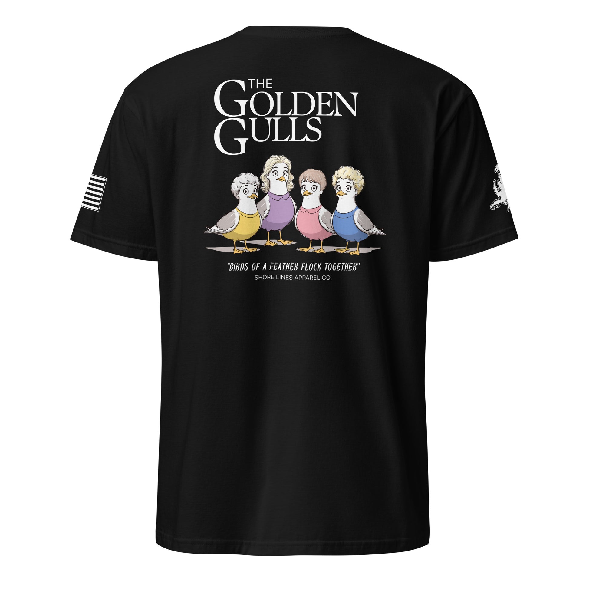 The Golden Gulls | Short Sleeve P-black-Shore Lines Apparel Co.™