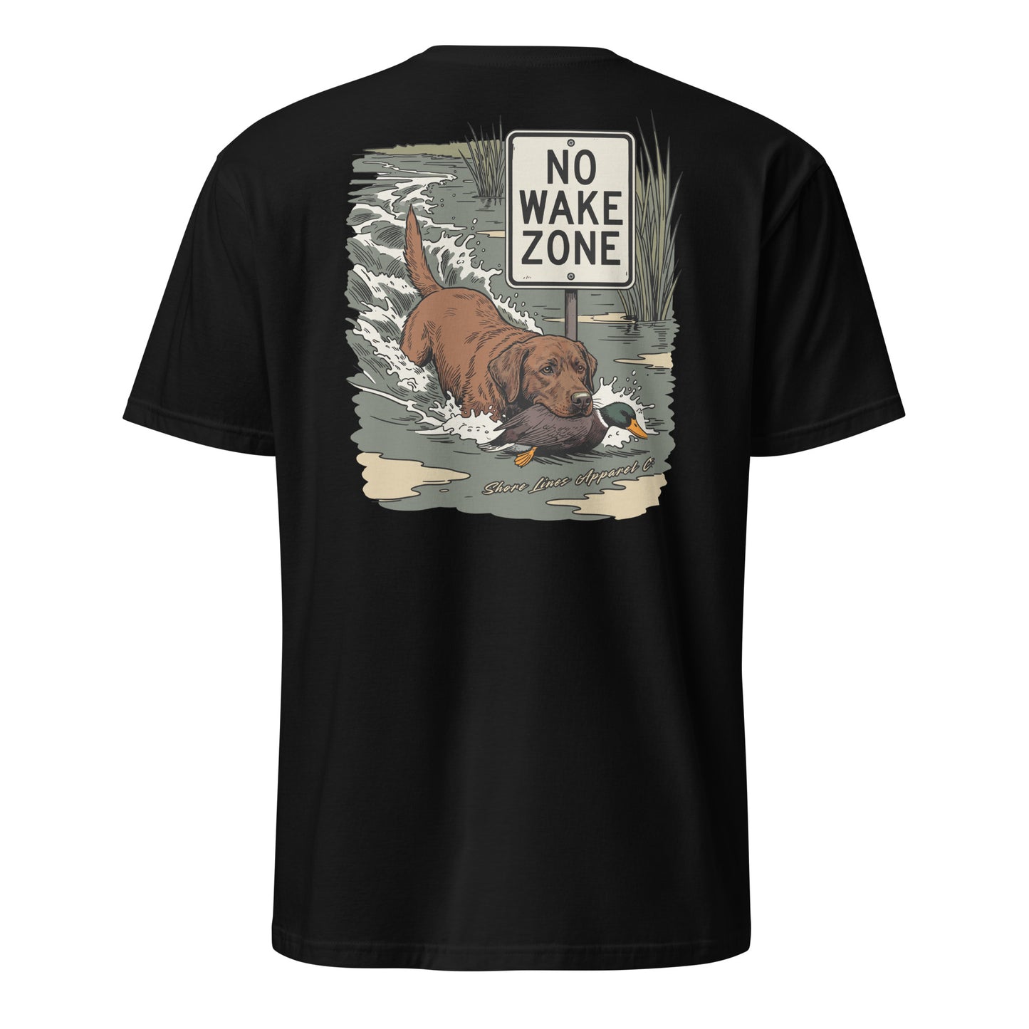 No Wake Zone | Short Sleeve-black-Shore Lines Apparel Co.™
