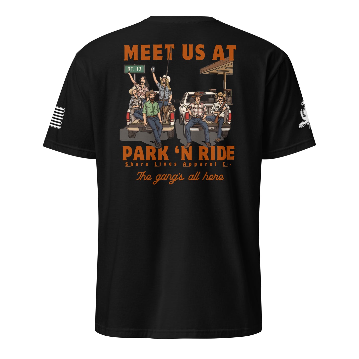 Park N Ride | Short Sleeve P-black-Shore Lines Apparel Co.™