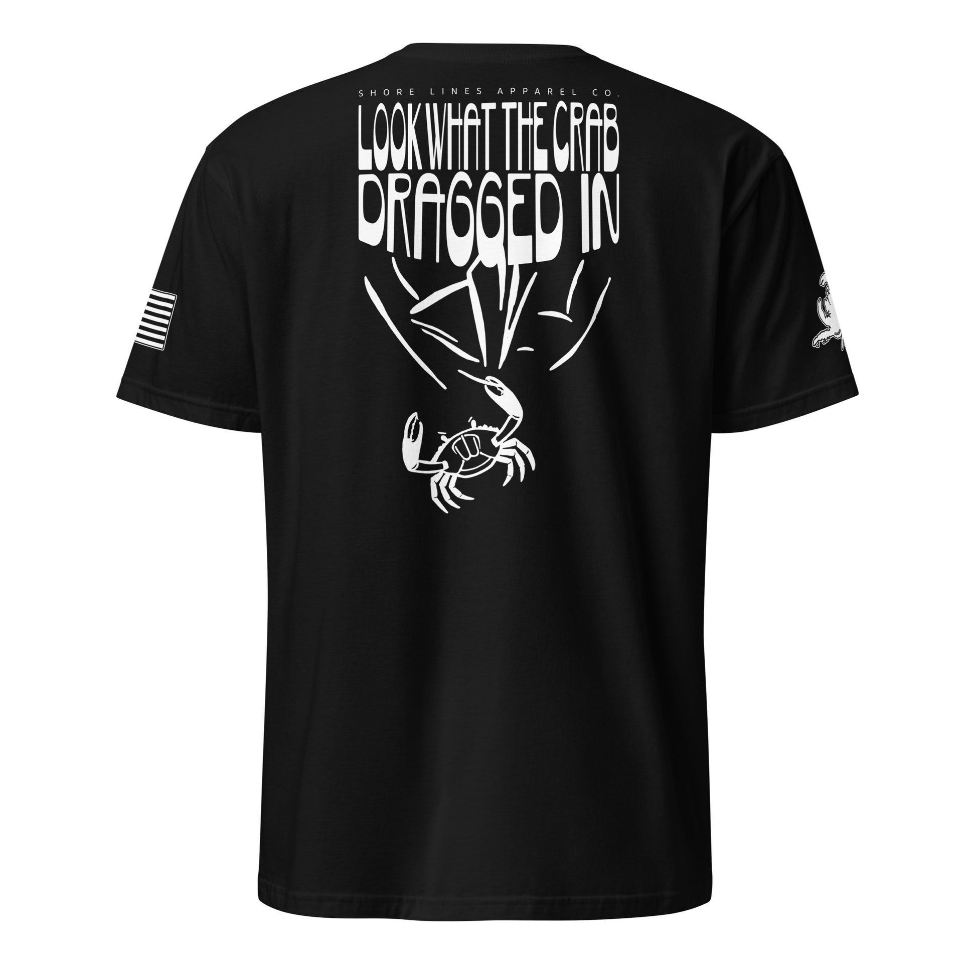Look What the Crab Dragged In | Short Sleeve P-black-Shore Lines Apparel Co.™