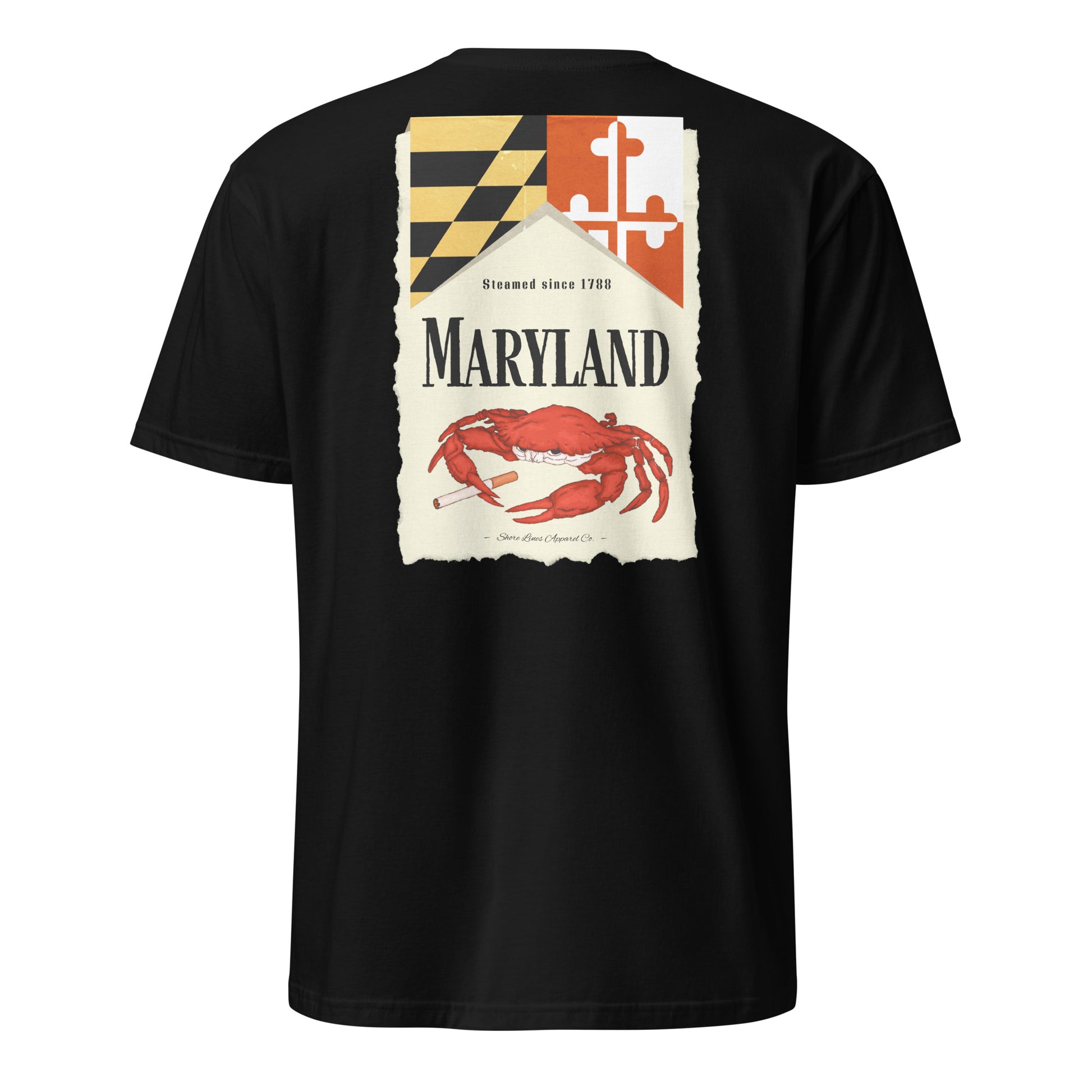 Maryland | Short Sleeve-black-Shore Lines Apparel Co.™