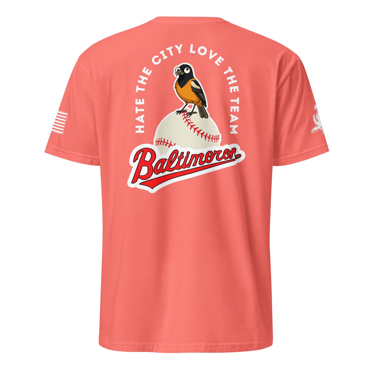 Baltimoron Orioles | Short Sleeve P-coral-Shore Lines Apparel Co.™