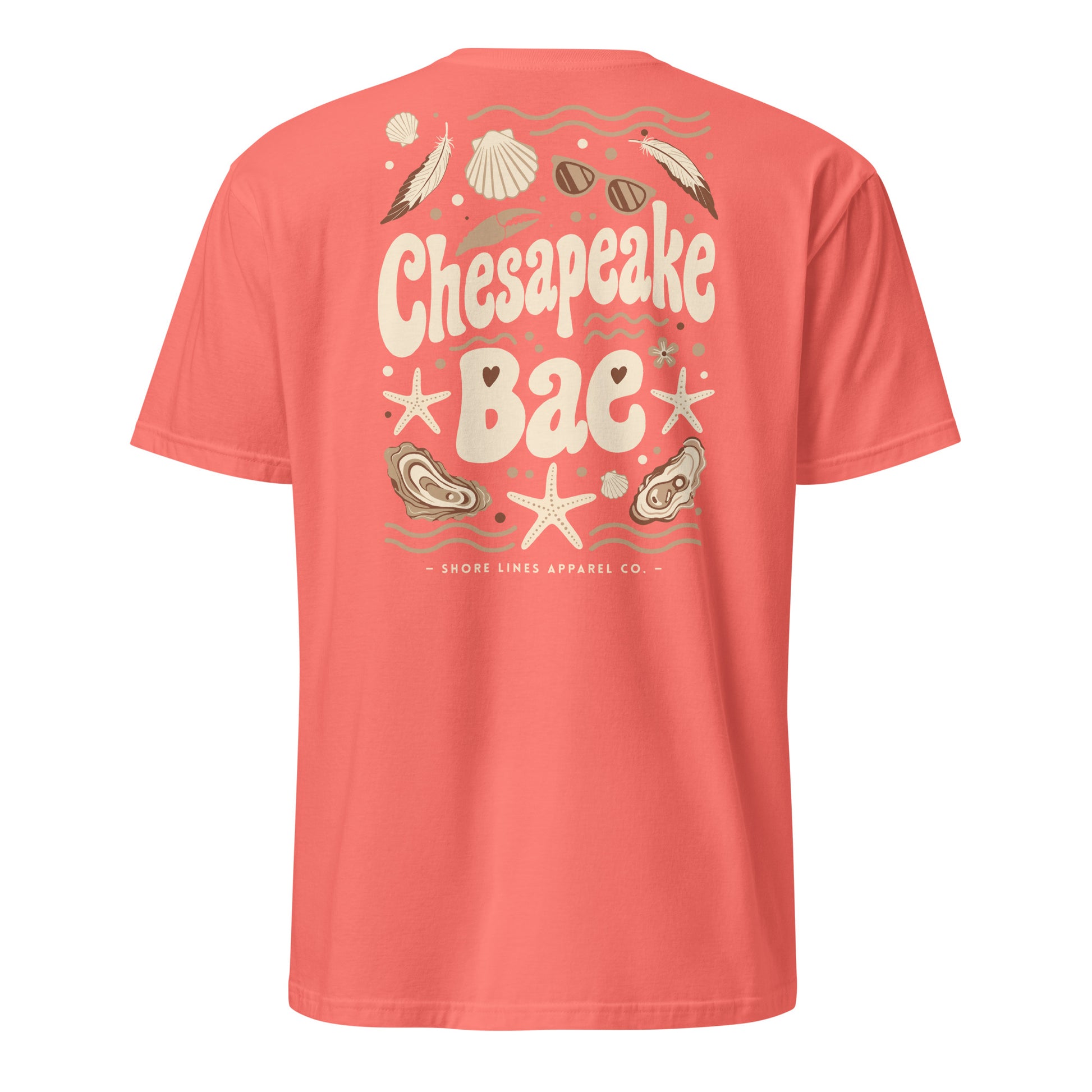 Chesapeake Bae | Short Sleeve-coral-Shore Lines Apparel Co.™