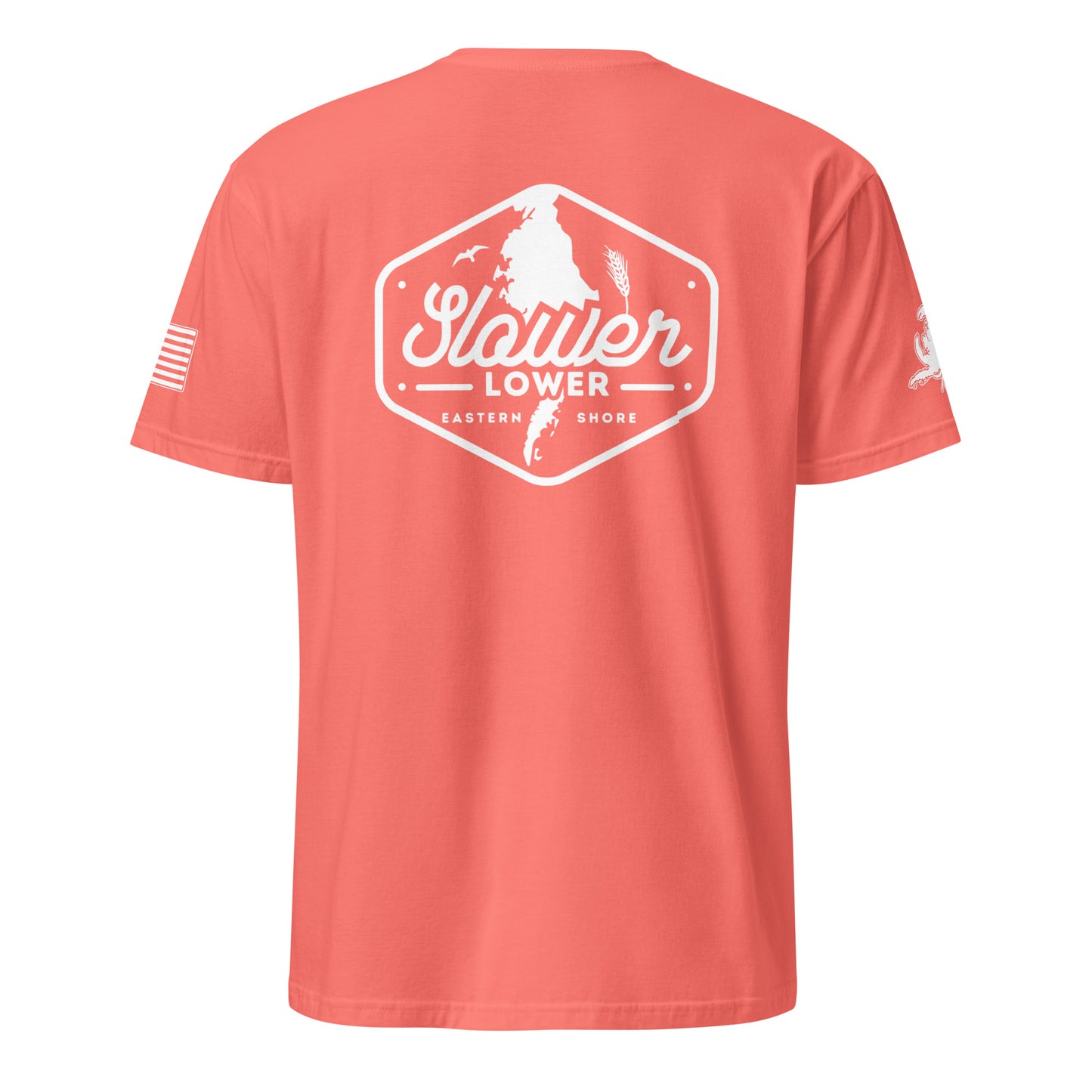 Slower Lower | Short Sleeve P-coral-Shore Lines Apparel Co.™