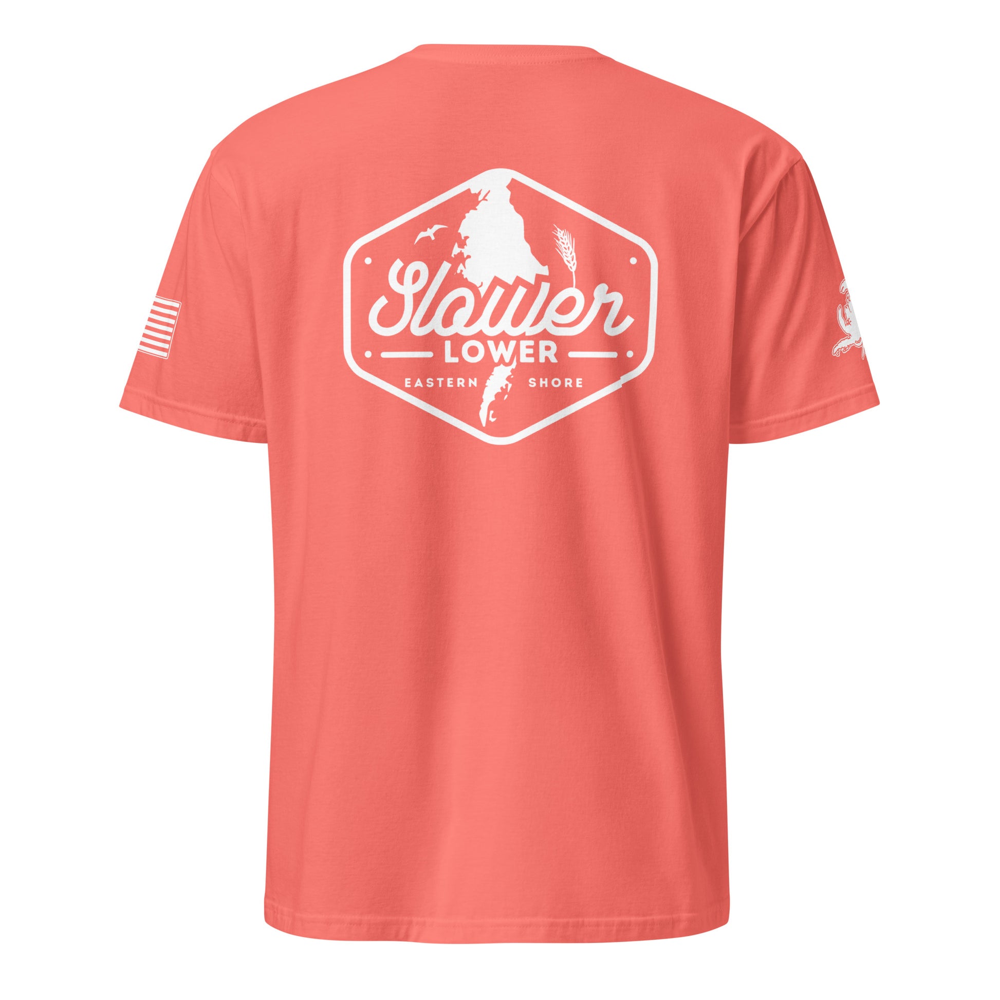 Slower Lower | Short Sleeve P-coral-Shore Lines Apparel Co.™