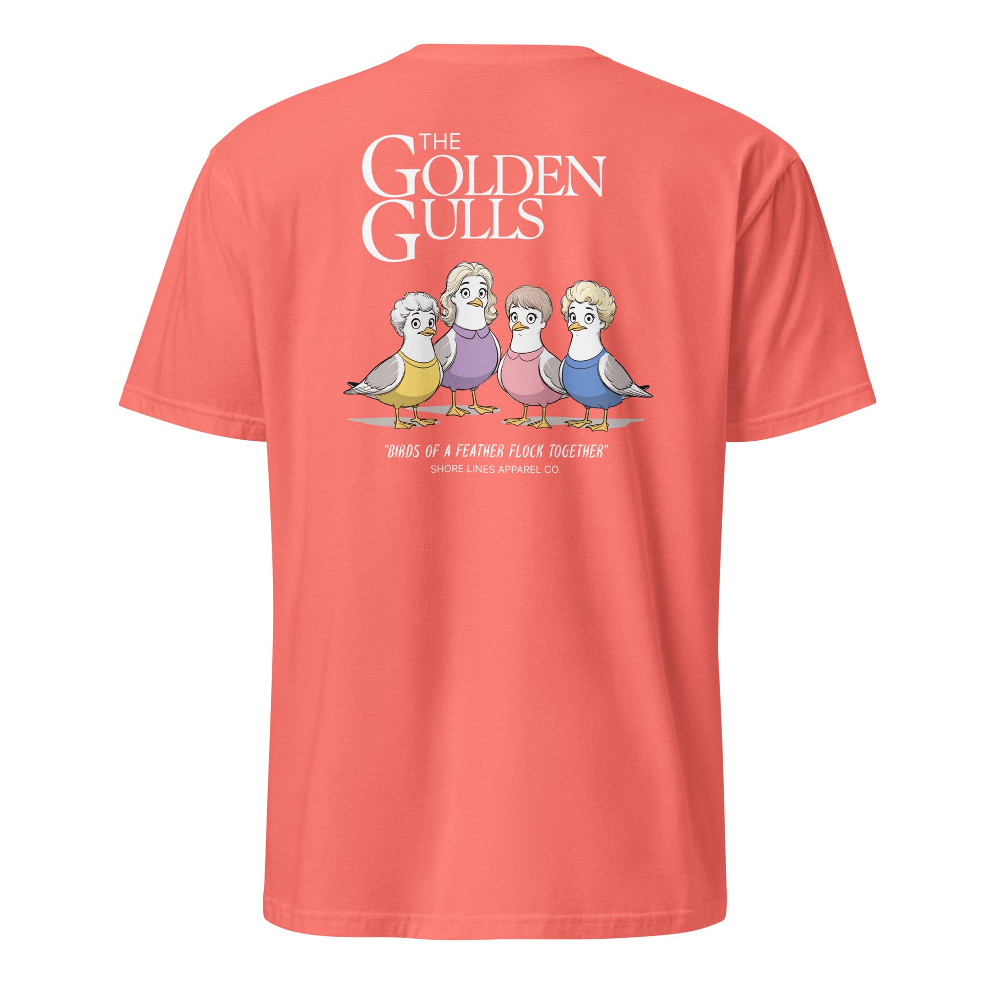 The Golden Gulls | Short Sleeve-coral-Shore Lines Apparel Co.™