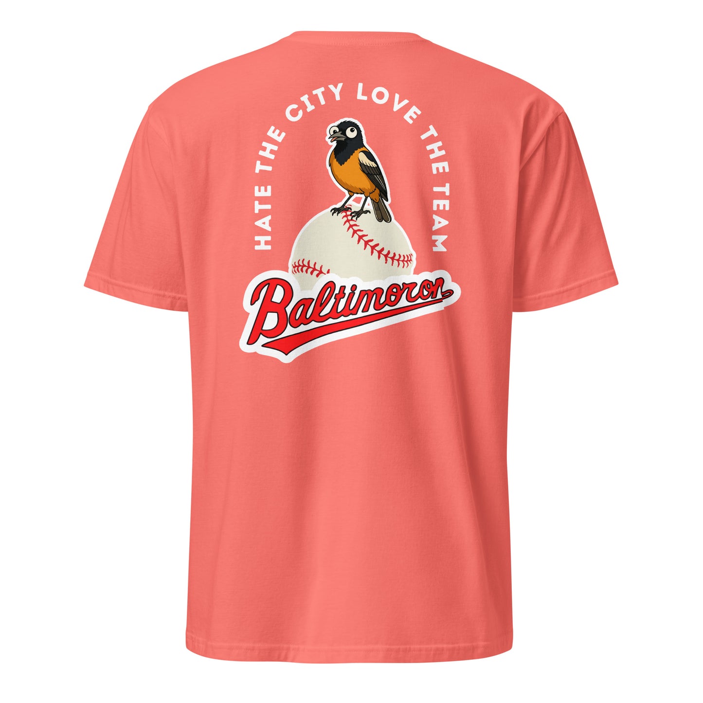 Baltimoron Orioles | Short Sleeve-coral-Shore Lines Apparel Co.™