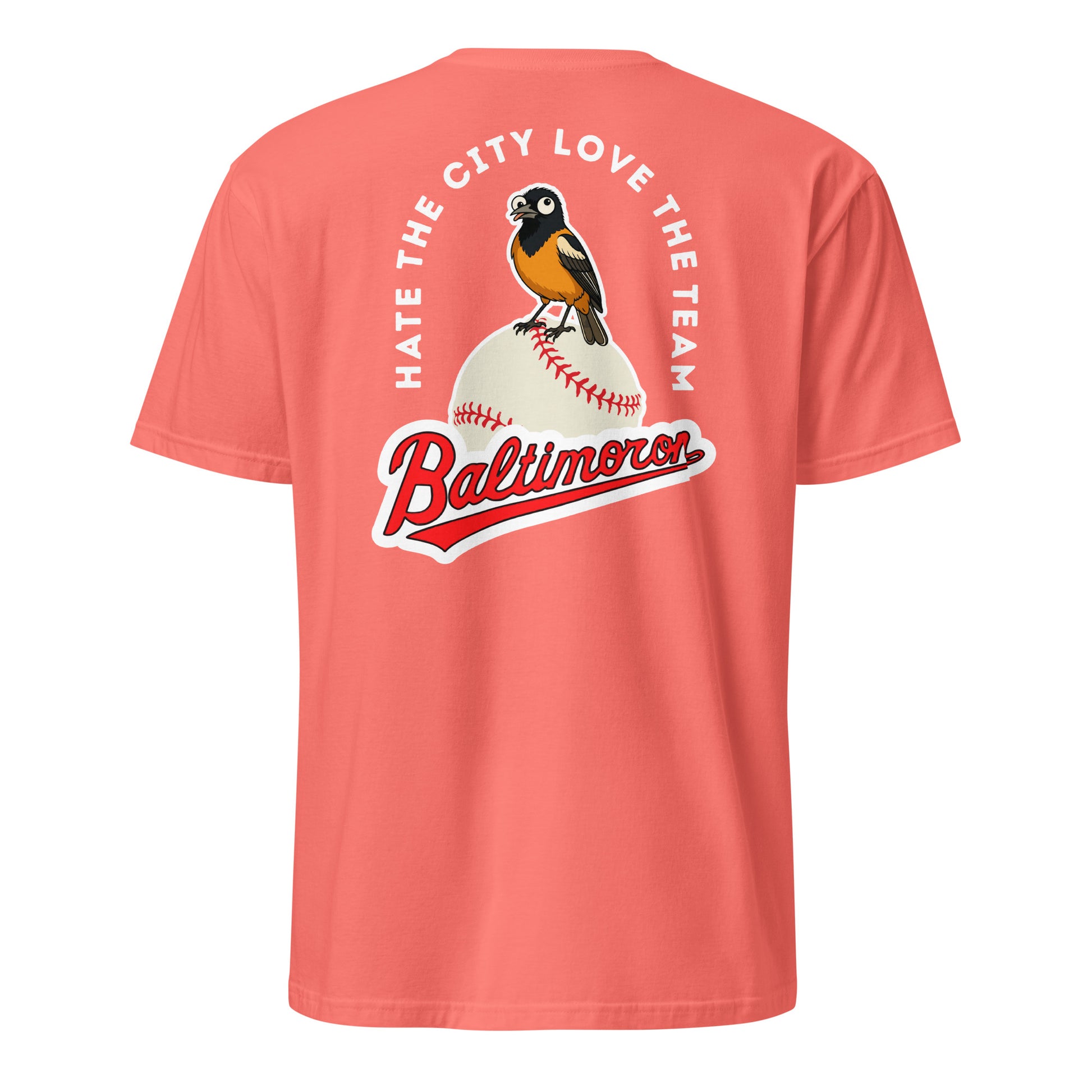 Baltimoron Orioles | Short Sleeve-coral-Shore Lines Apparel Co.™