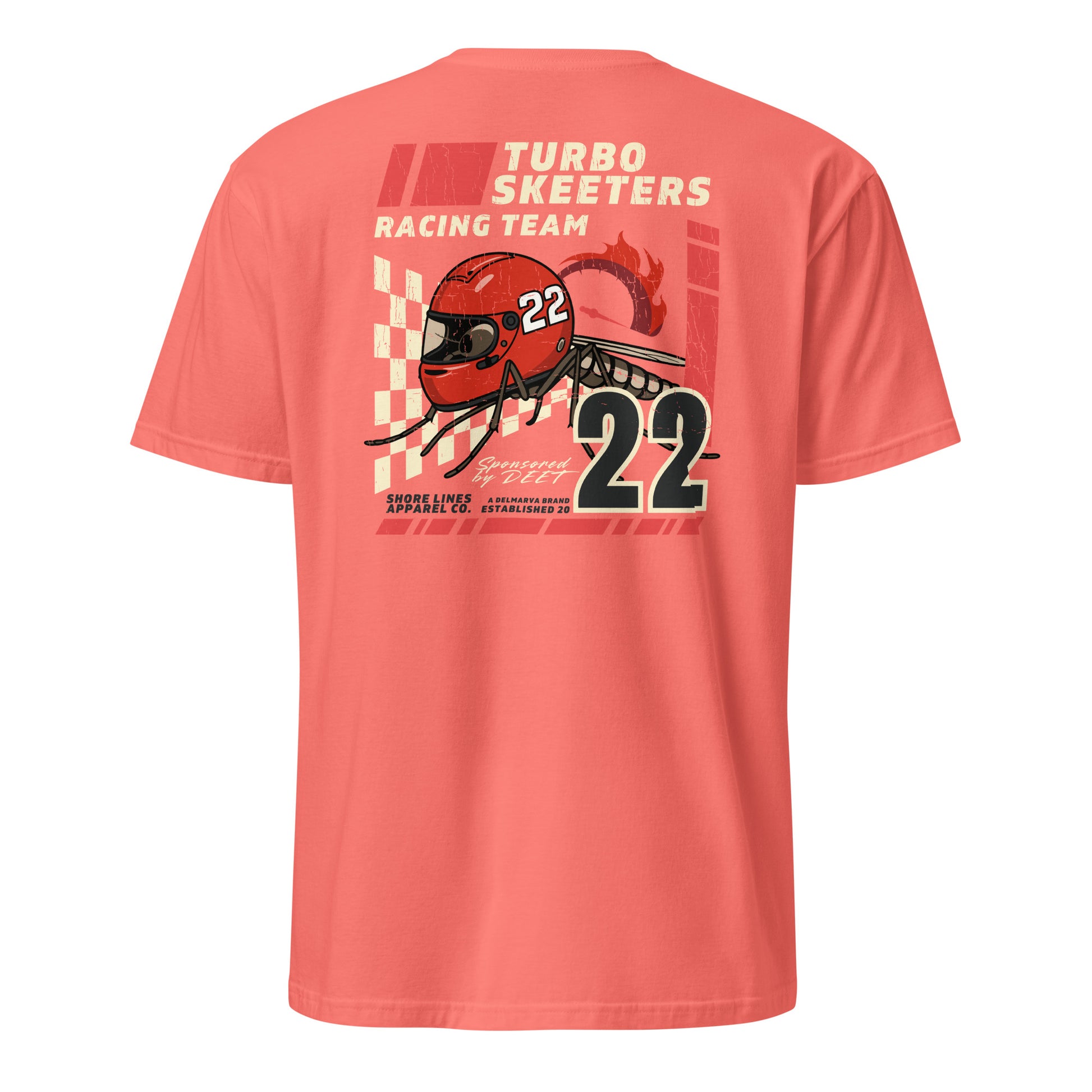Turbo Skeeters | Short Sleeve-coral-Shore Lines Apparel Co.™