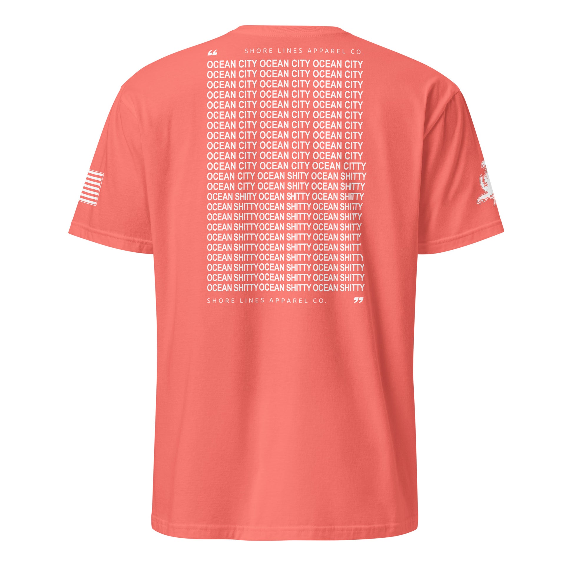 Ocean Shitty | Short Sleeve P-coral-Shore Lines Apparel Co.™