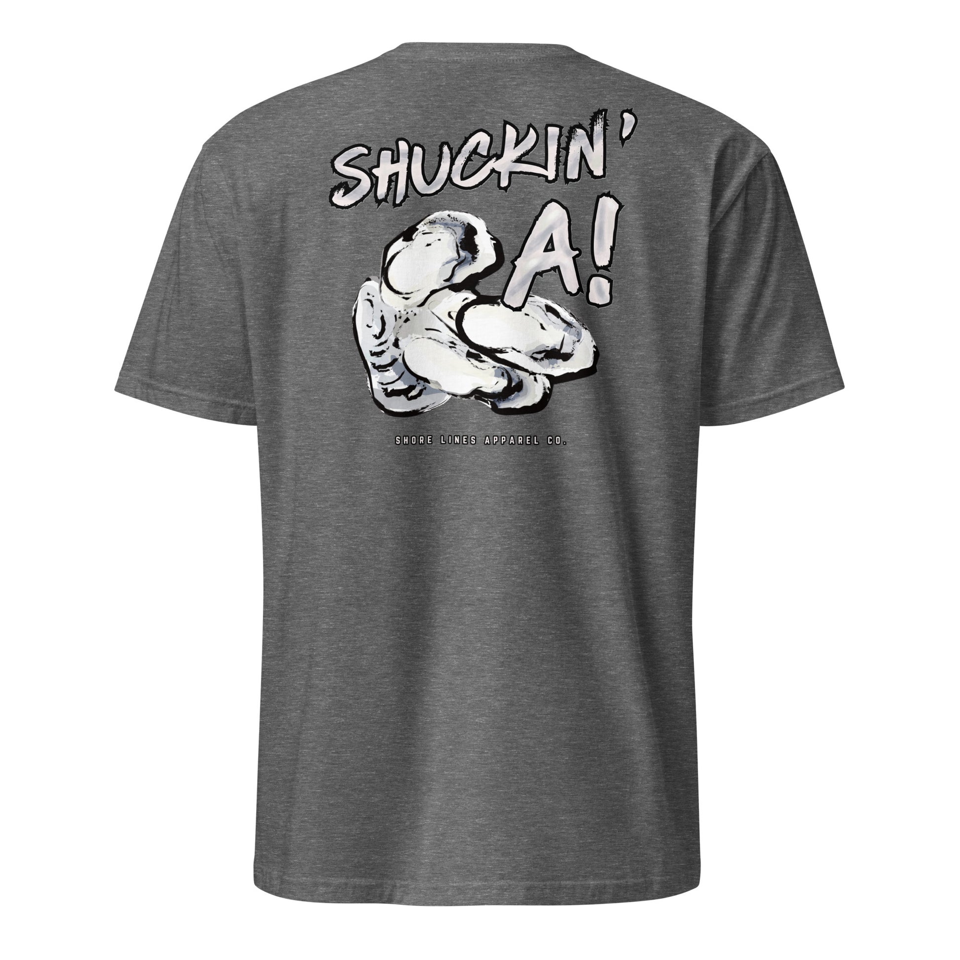 Shuckin A | Core SS-graphiteheather-Shore Lines Apparel Co.