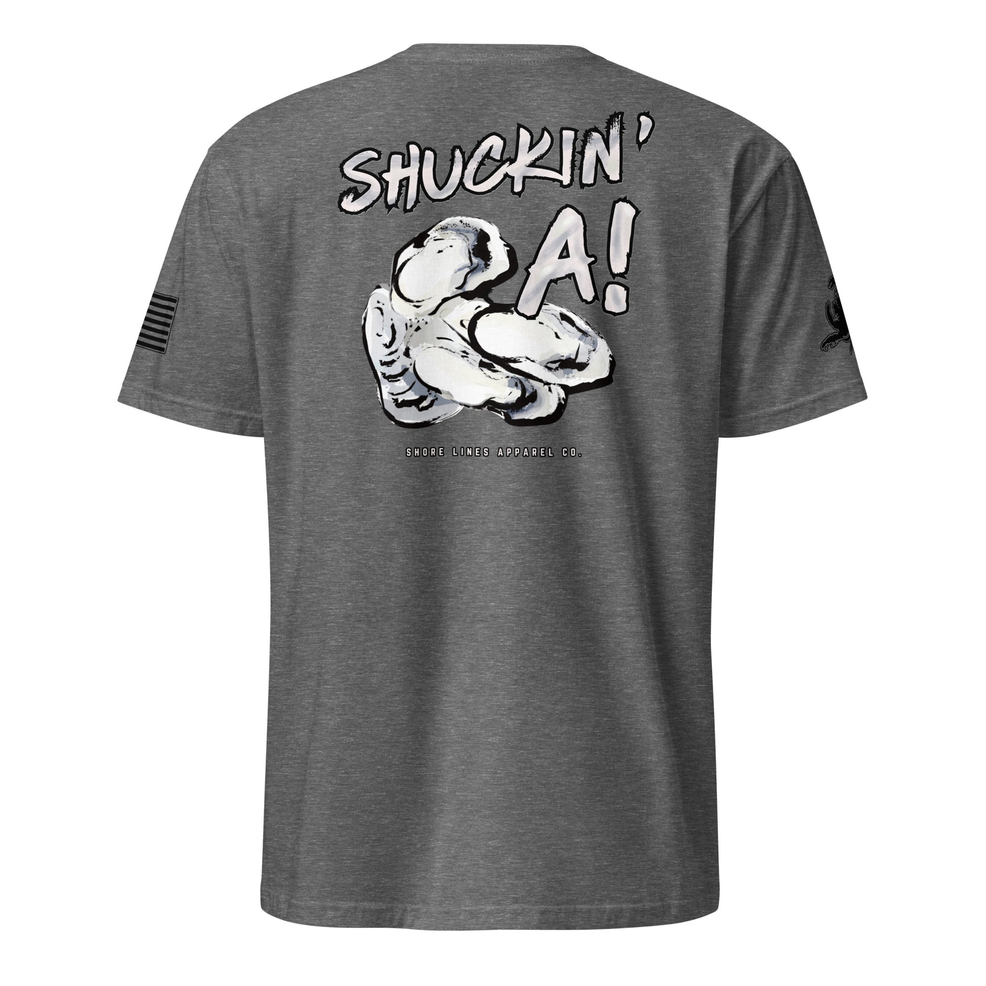 Shuckin A | Core SS P-graphiteheather-Shore Lines Apparel Co.