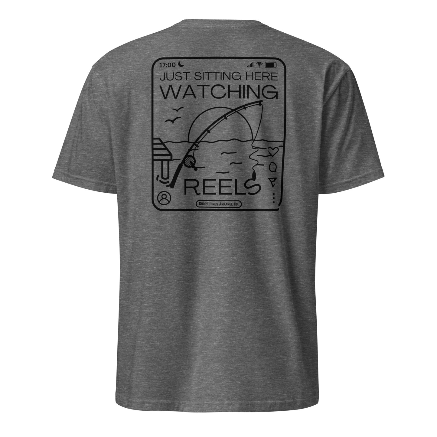 Watching Reels | SS-graphiteheather-Shore Lines Apparel Co.
