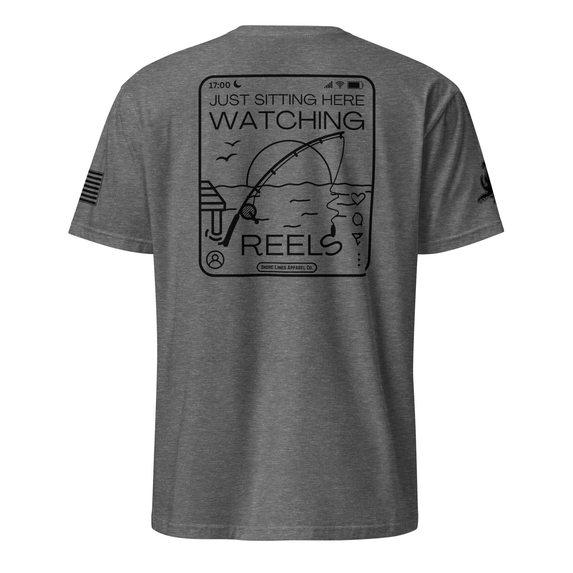 Watching Reels | SS P-graphiteheather-Shore Lines Apparel Co.