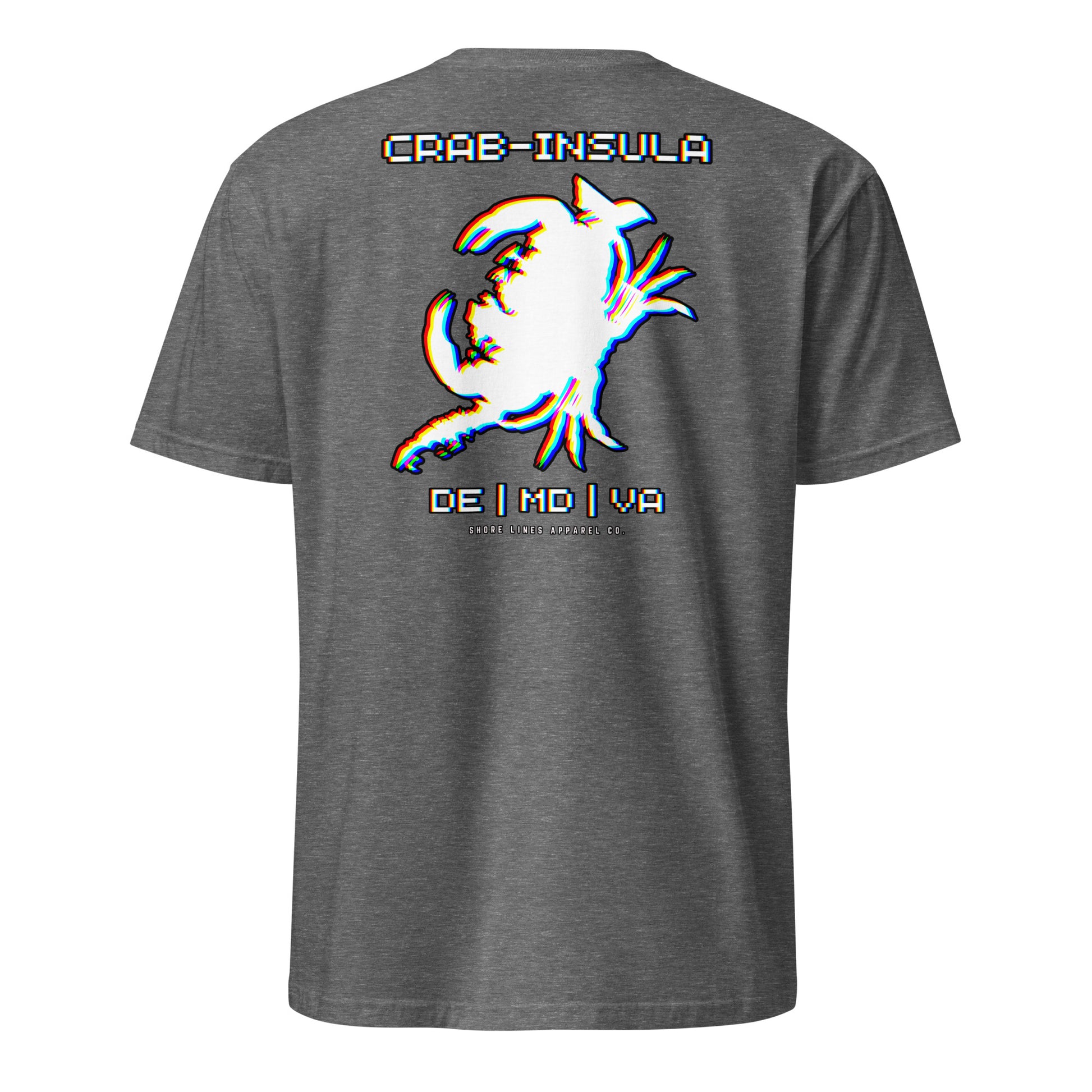 Crabinsula (Retro) | SS-graphiteheather-Shore Lines Apparel Co.
