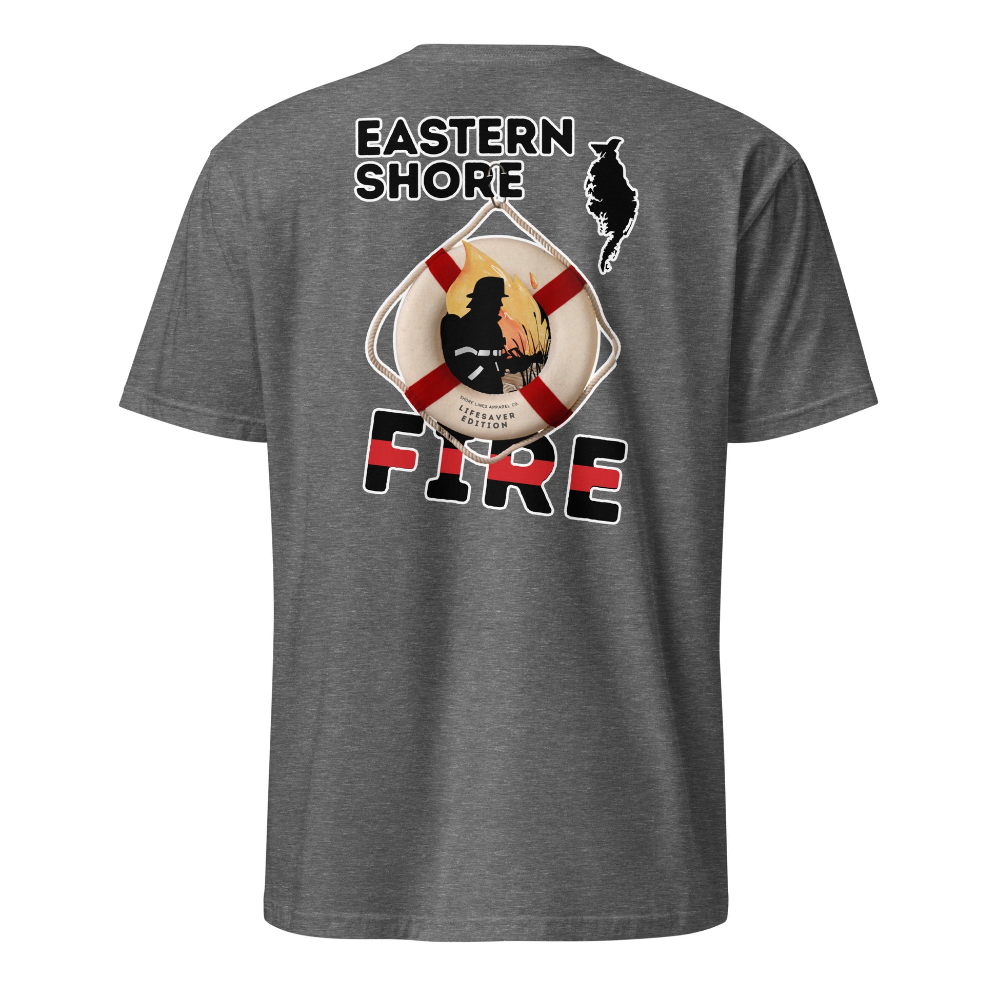 Fire - Lifesaver Edition | Core SS-graphiteheather-Shore Lines Apparel Co.