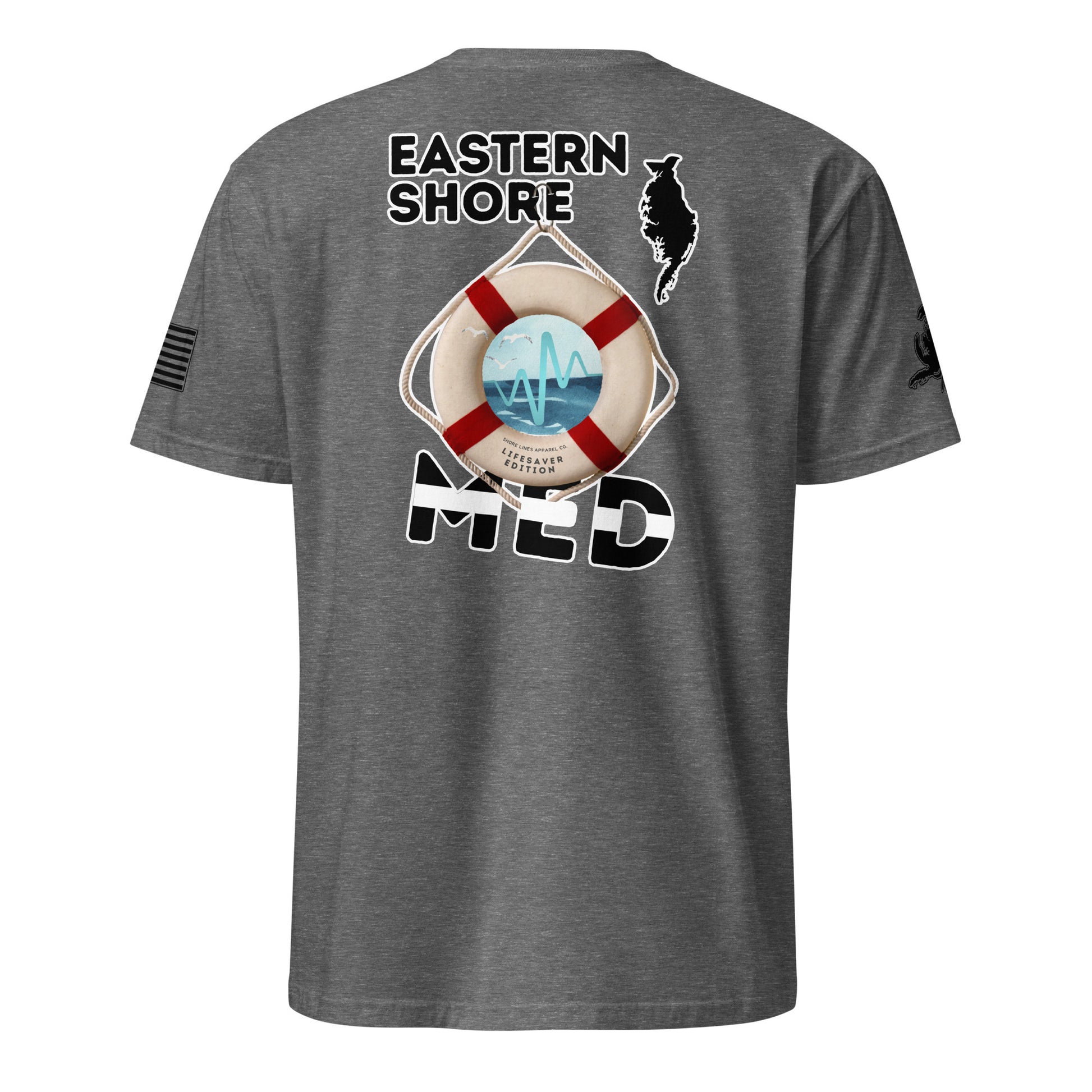 Med - Lifesaver Edition | Core SS P-graphiteheather-Shore Lines Apparel Co.