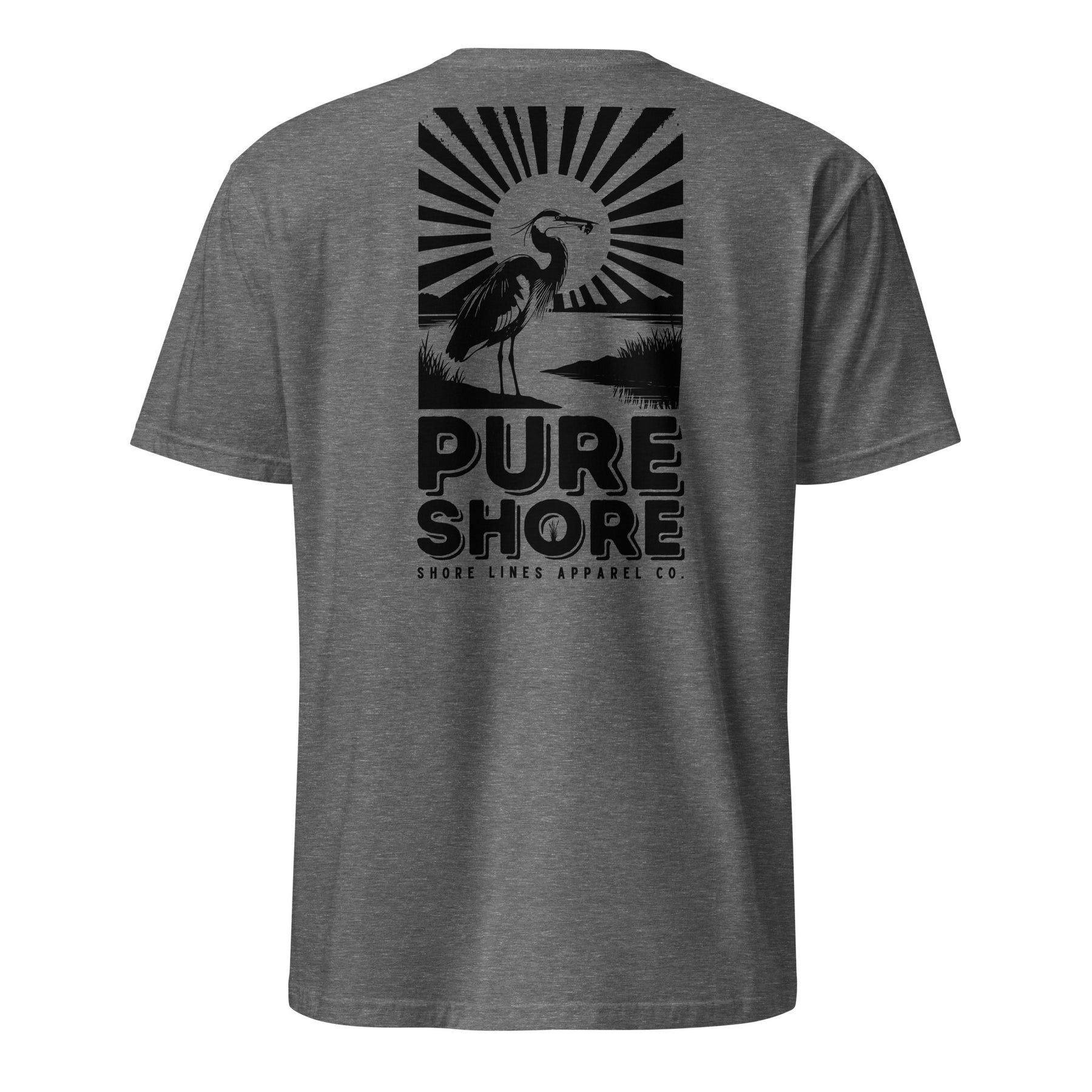 Pure Shore | Short Sleeve-graphite-Shore Lines Apparel Co.