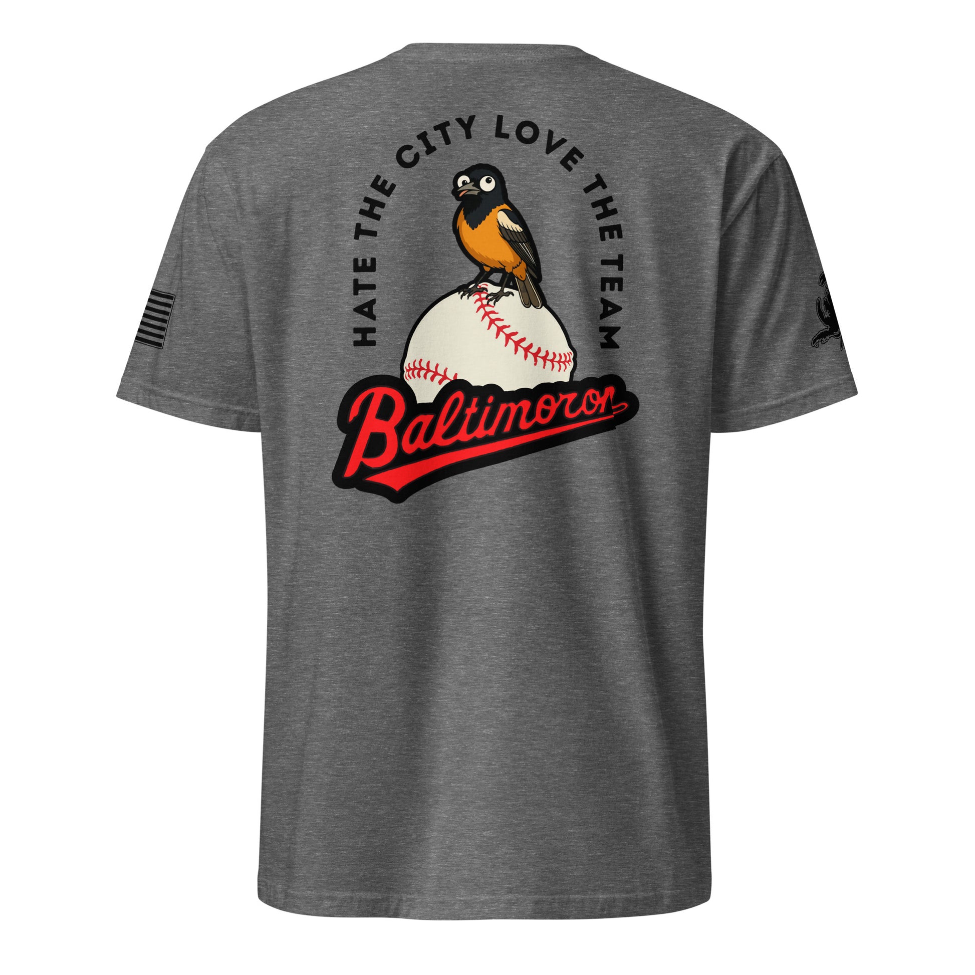 Baltimoron Orioles | Short Sleeve P-graphite-Shore Lines Apparel Co.™