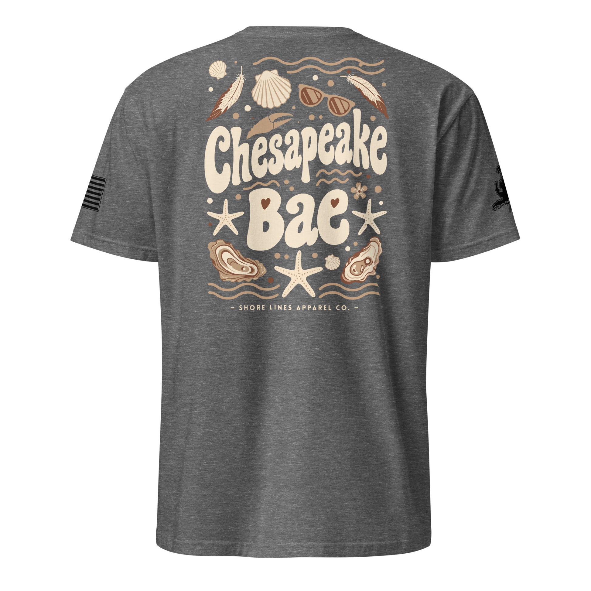 Chesapeake Bae | Short Sleeve P-graphite-Shore Lines Apparel Co.™