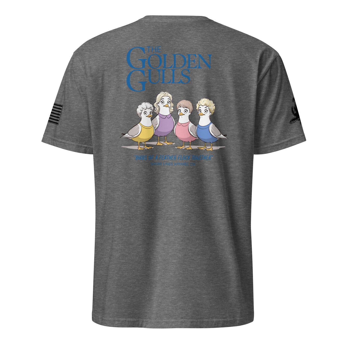 The Golden Gulls | Short Sleeve P-graphite-Shore Lines Apparel Co.™