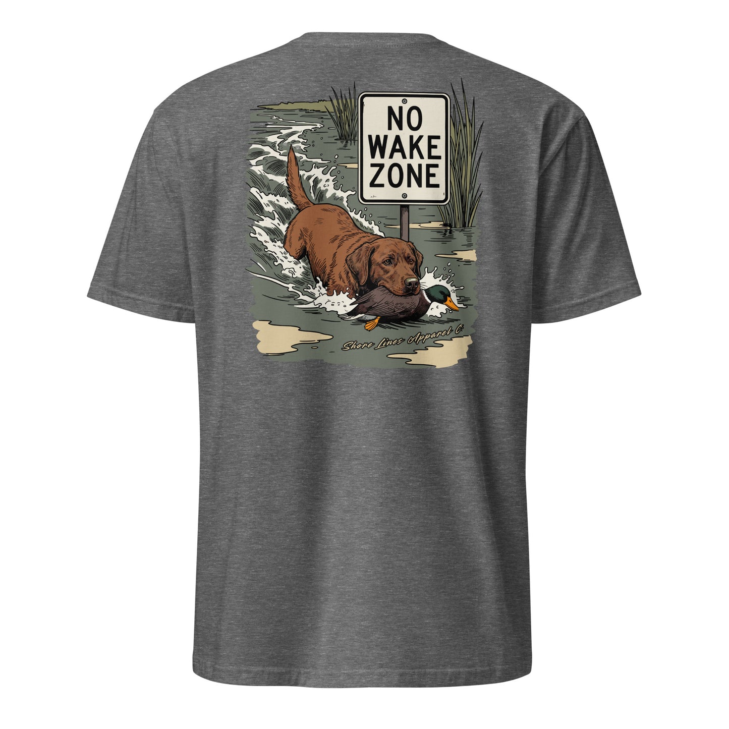 No Wake Zone | Short Sleeve-graphite-Shore Lines Apparel Co.™