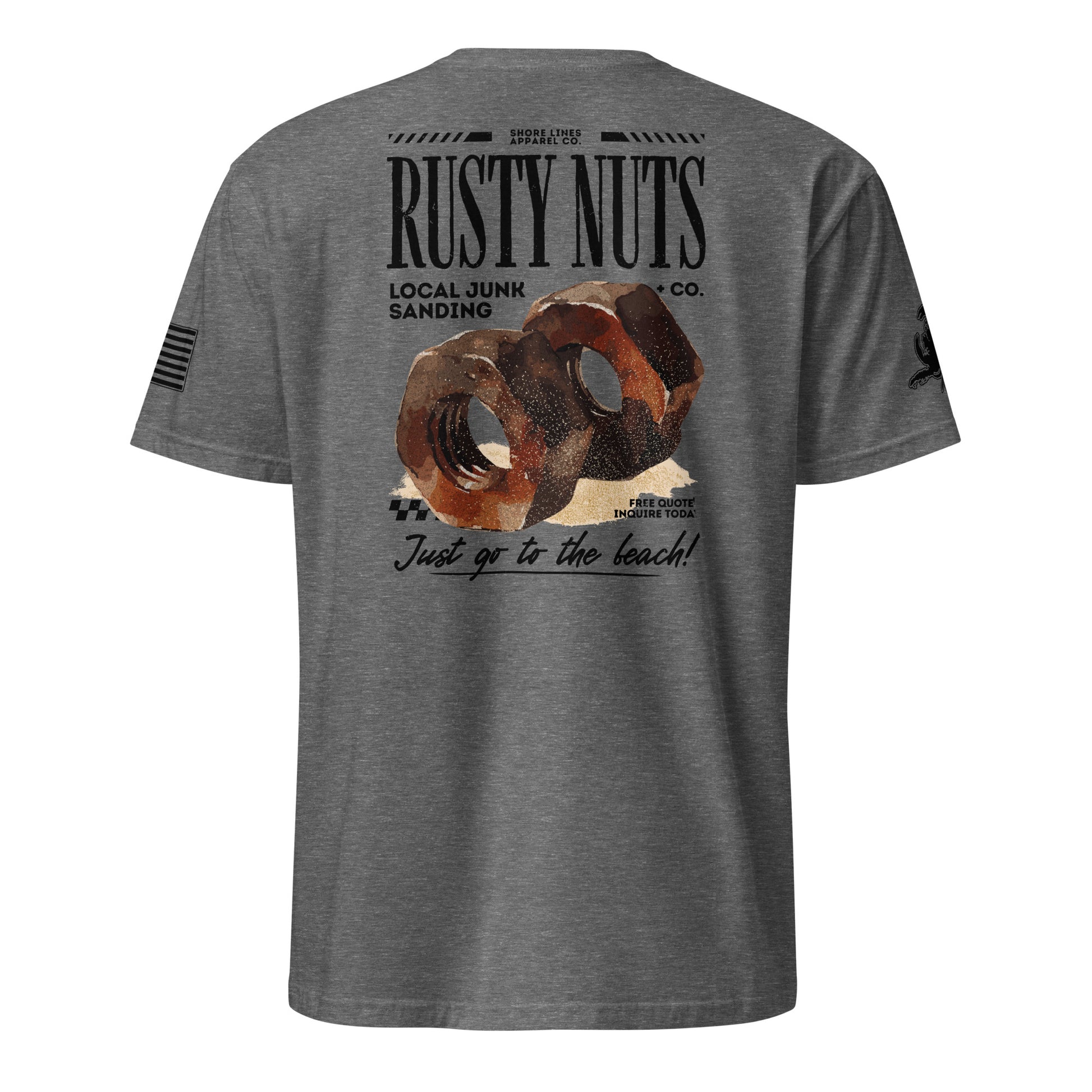 Rusty Nuts | Short Sleeve P-graphite-Shore Lines Apparel Co.™