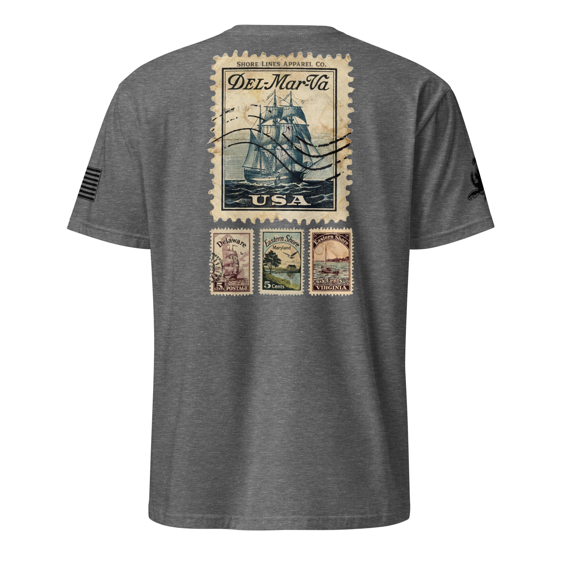 Stamps | Short Sleeve P-graphite-Shore Lines Apparel Co.™