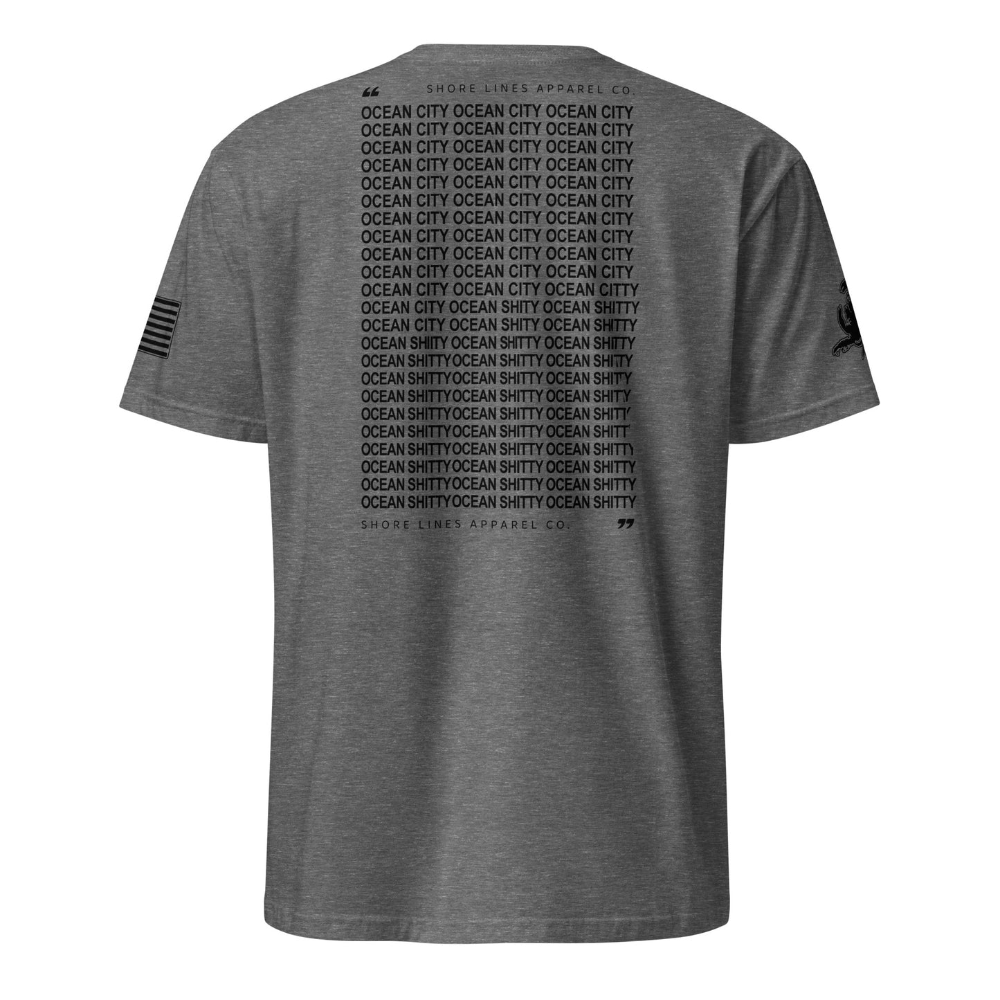 Ocean Shitty | Short Sleeve P-graphite-Shore Lines Apparel Co.™