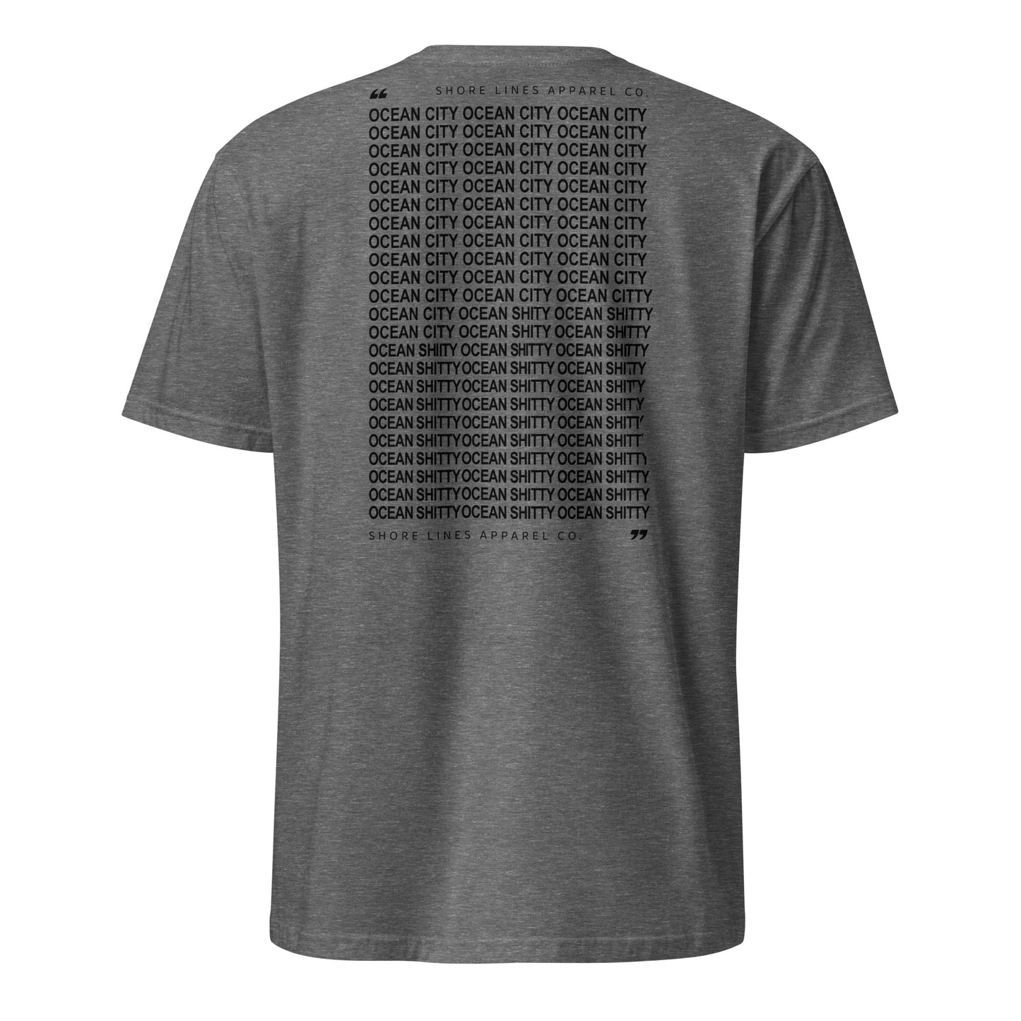 Ocean Shitty | Short Sleeve-graphite-Shore Lines Apparel Co.™