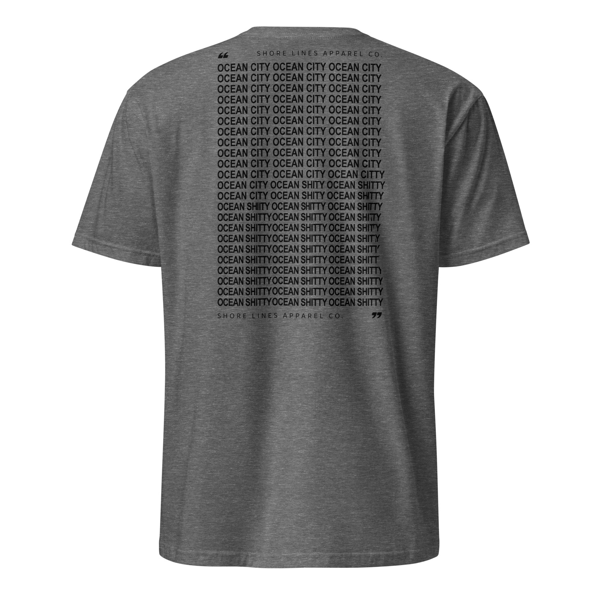 Ocean Shitty | Short Sleeve-graphite-Shore Lines Apparel Co.™