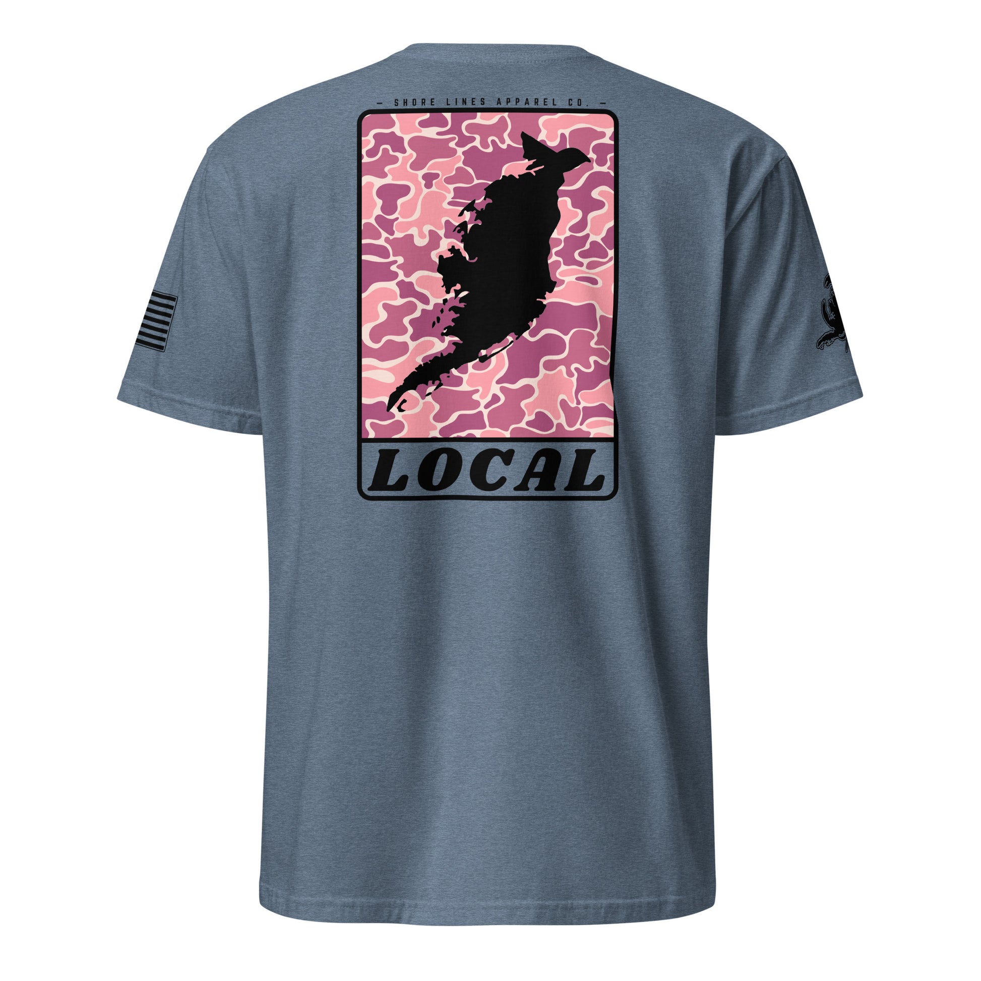 LOCAL (pink) | Core SS P-heatherindigo-Shore Lines Apparel Co.