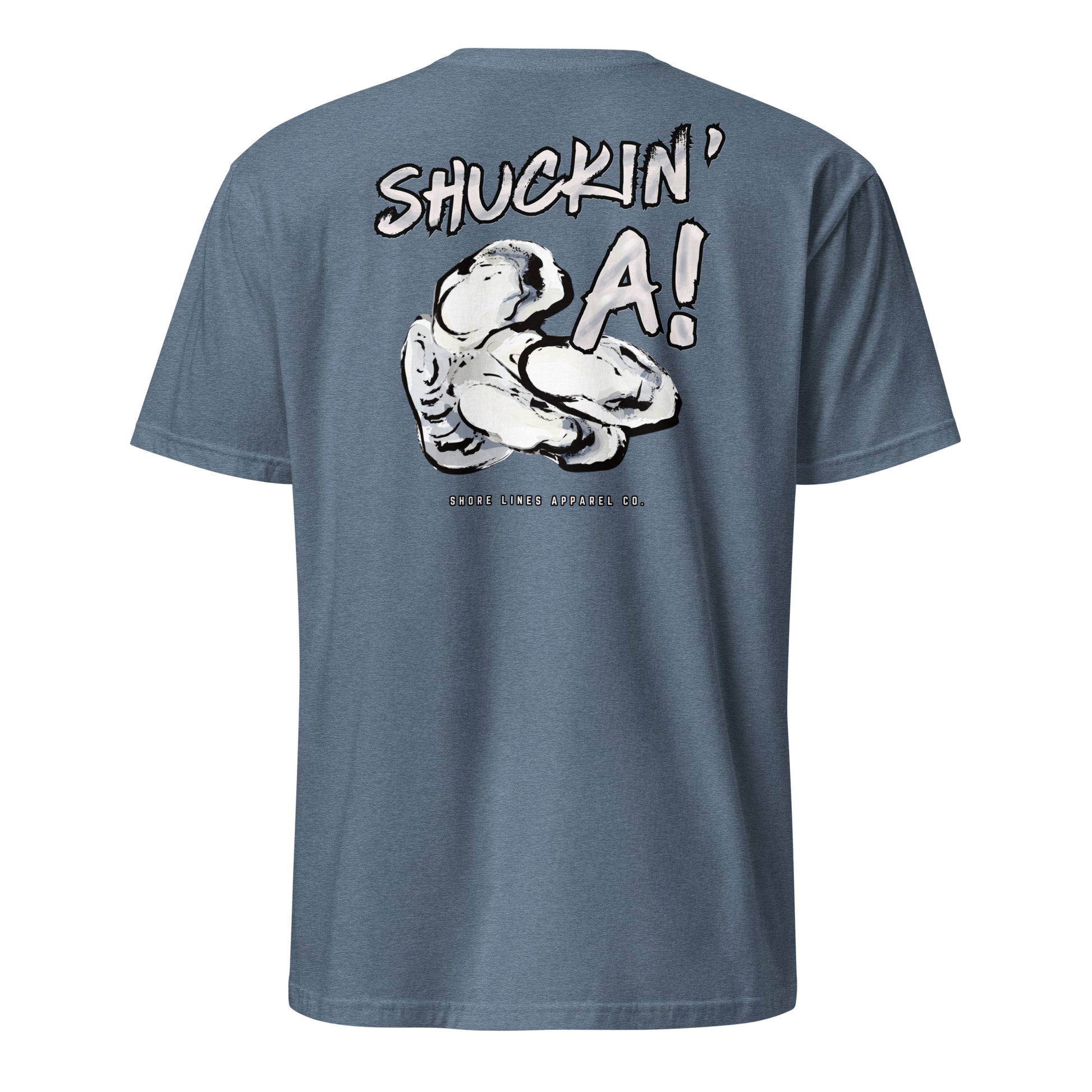 Shuckin A | Core SS-heatherindigo-Shore Lines Apparel Co.