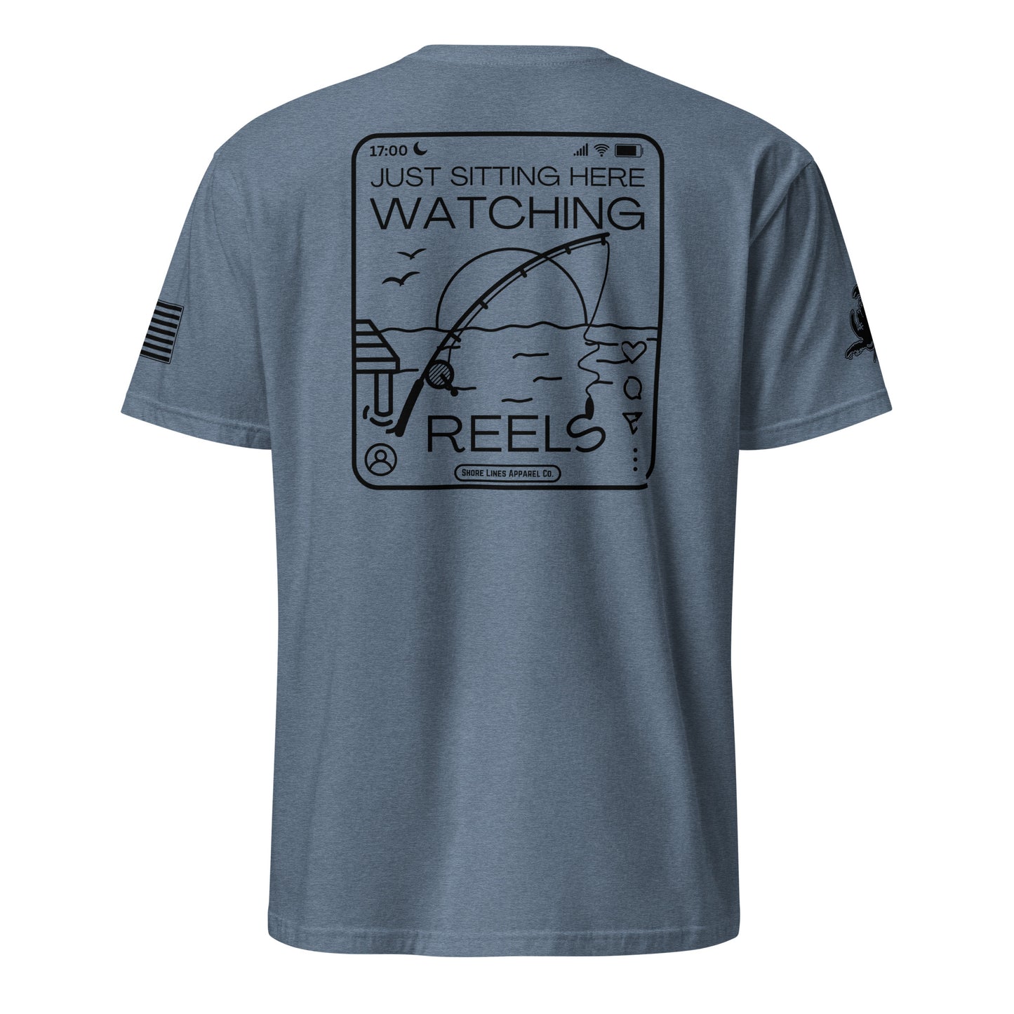 Watching Reels | SS P-heatherindigo-Shore Lines Apparel Co.