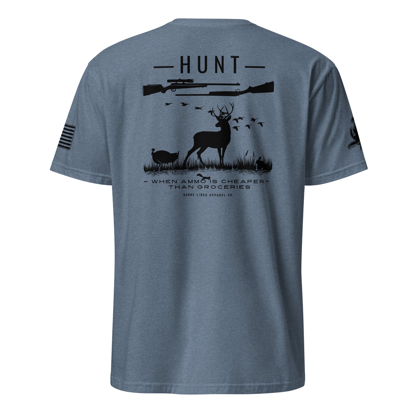 Hunt | Core SS P-heatherindigo-Shore Lines Apparel Co.