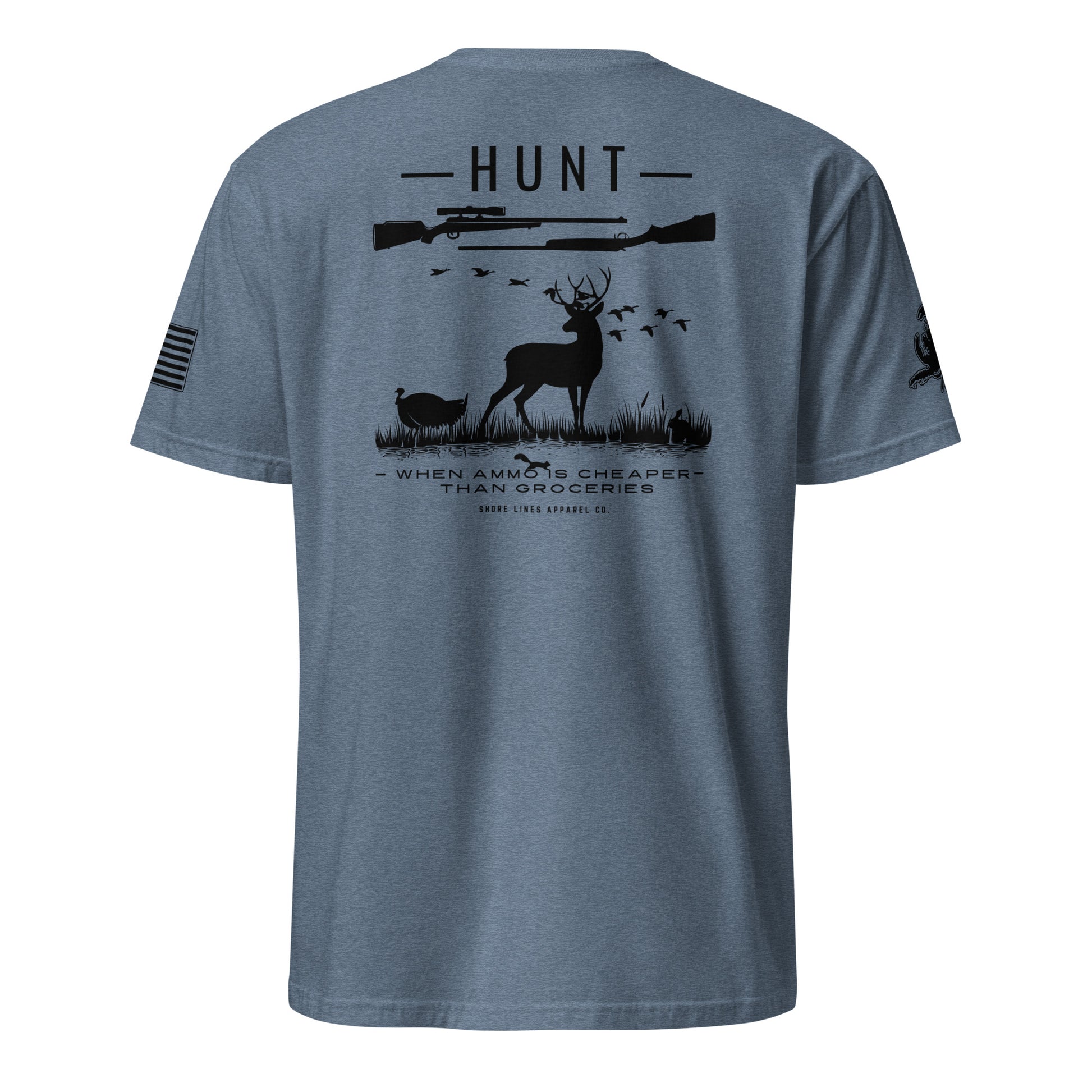 Hunt | Core SS P-heatherindigo-Shore Lines Apparel Co.