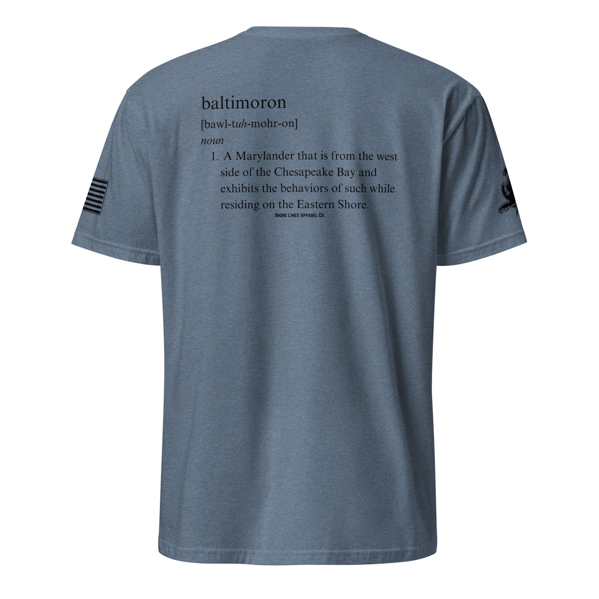 Baltimoron | SS P-heatherindigo-Shore Lines Apparel Co.